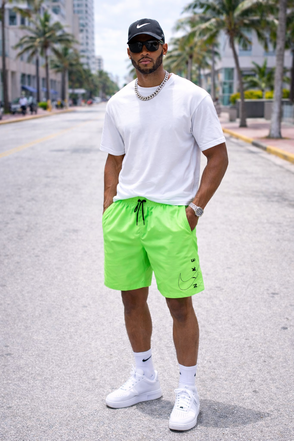 Short Nike Couleur vert Size Small