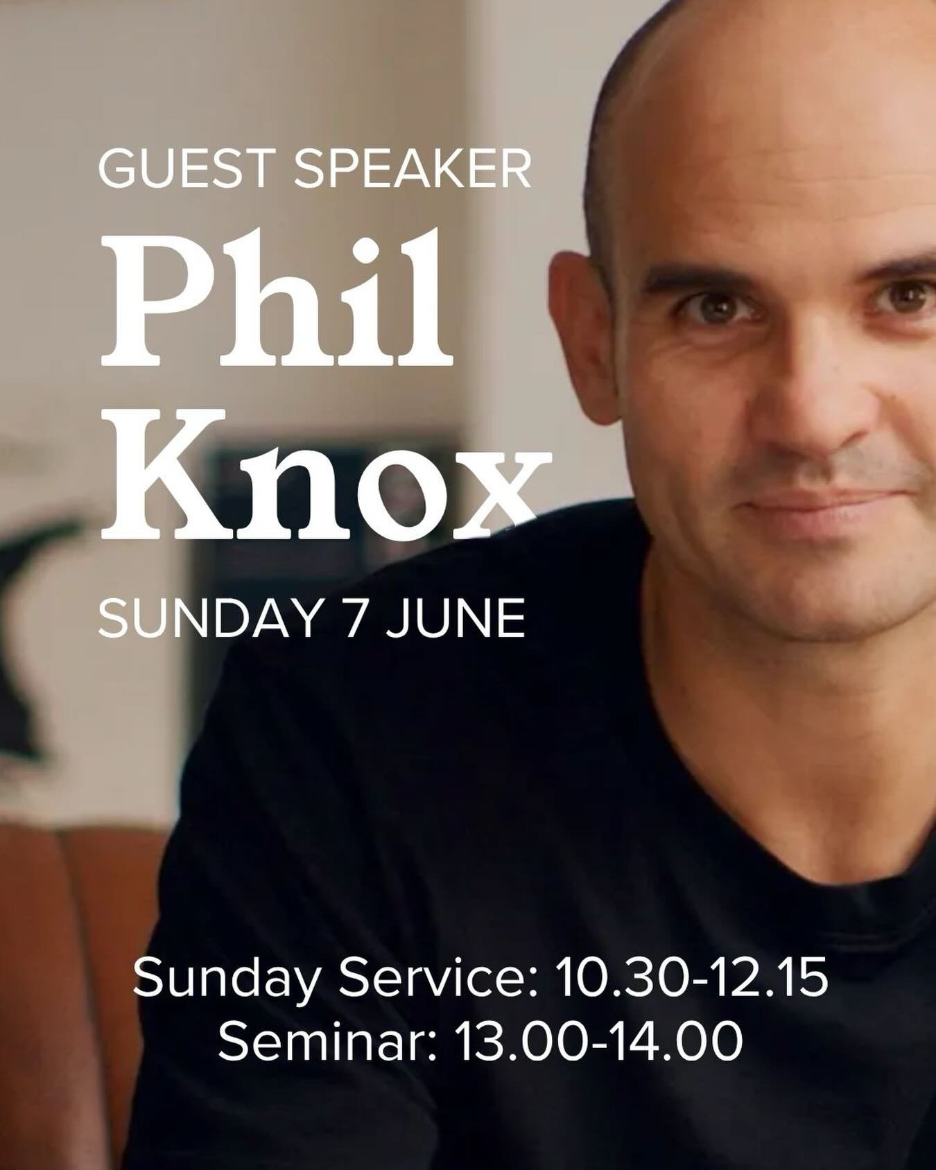 We&rsquo;re really excited to have Phil Knox joining us next Sunday! Phil Knox is an evangelism and missiology senior specialist at the @evangelicalalliance and a brilliant speaker. He&rsquo;ll be preaching at our 10:30 service, and from 13:00-14:00 