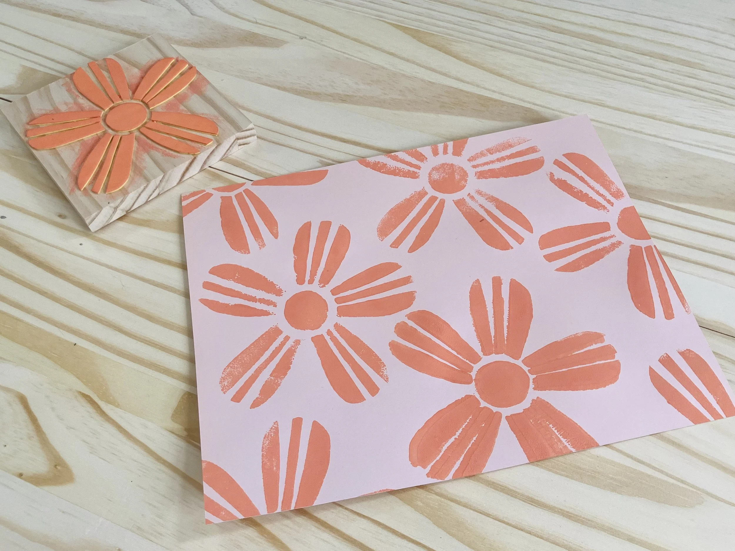 Cut Foam Block Prints