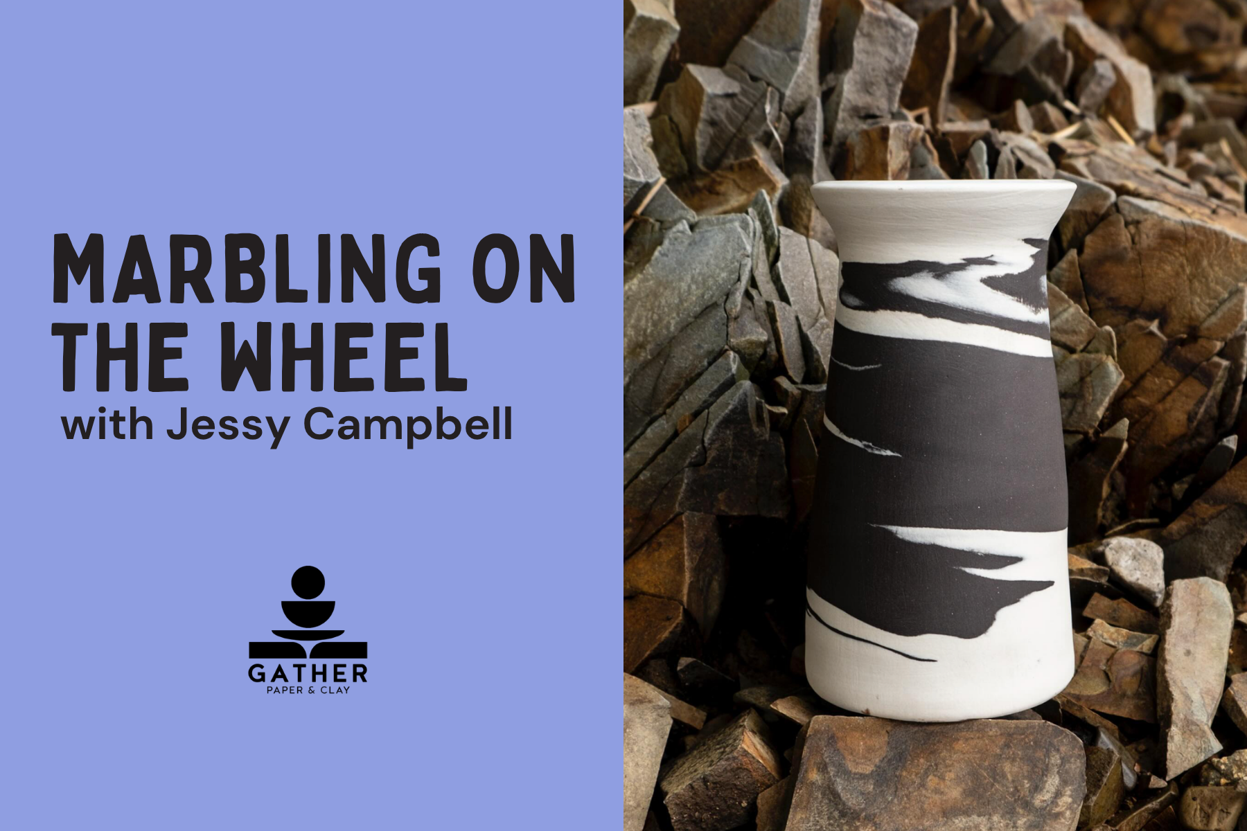 Marbling on the Wheel with Jessy Campbell