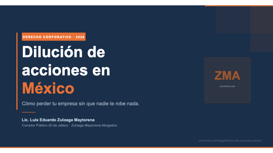 Dilución de acciones en México