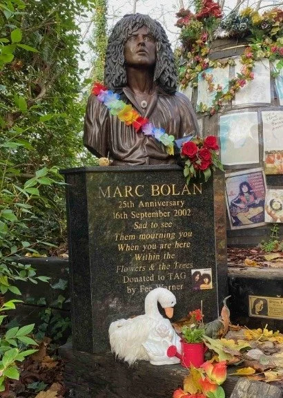 Mark Bolan, the 25th anniversary bust