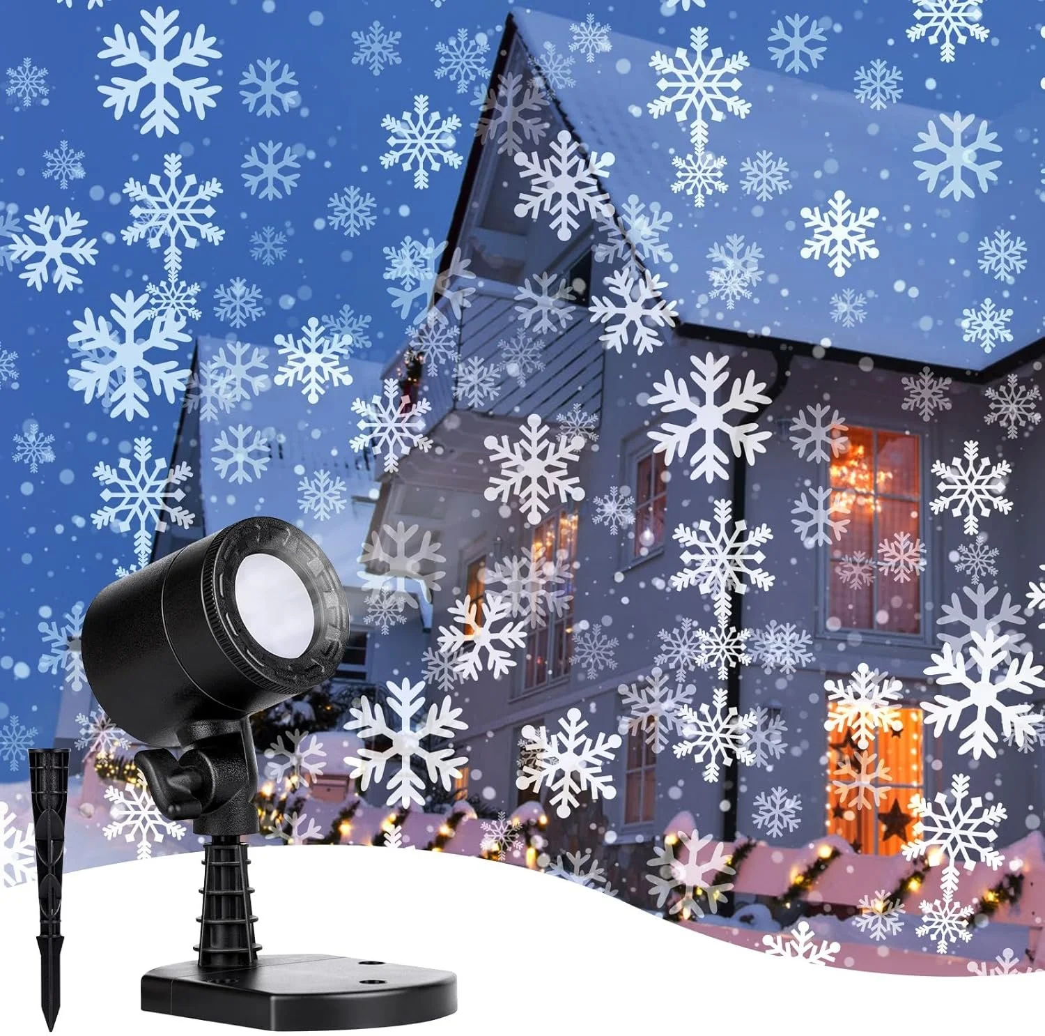 Lighting: Snowflake Projector Lights