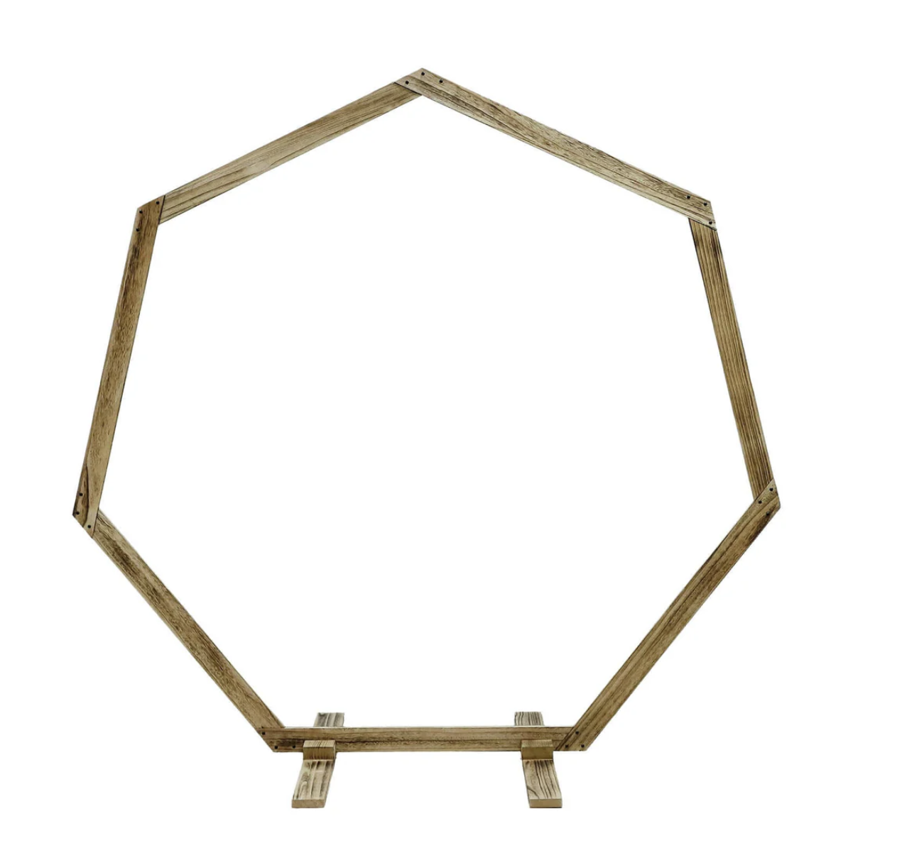 Structure: Rustic Wooden Heptagonal Arch