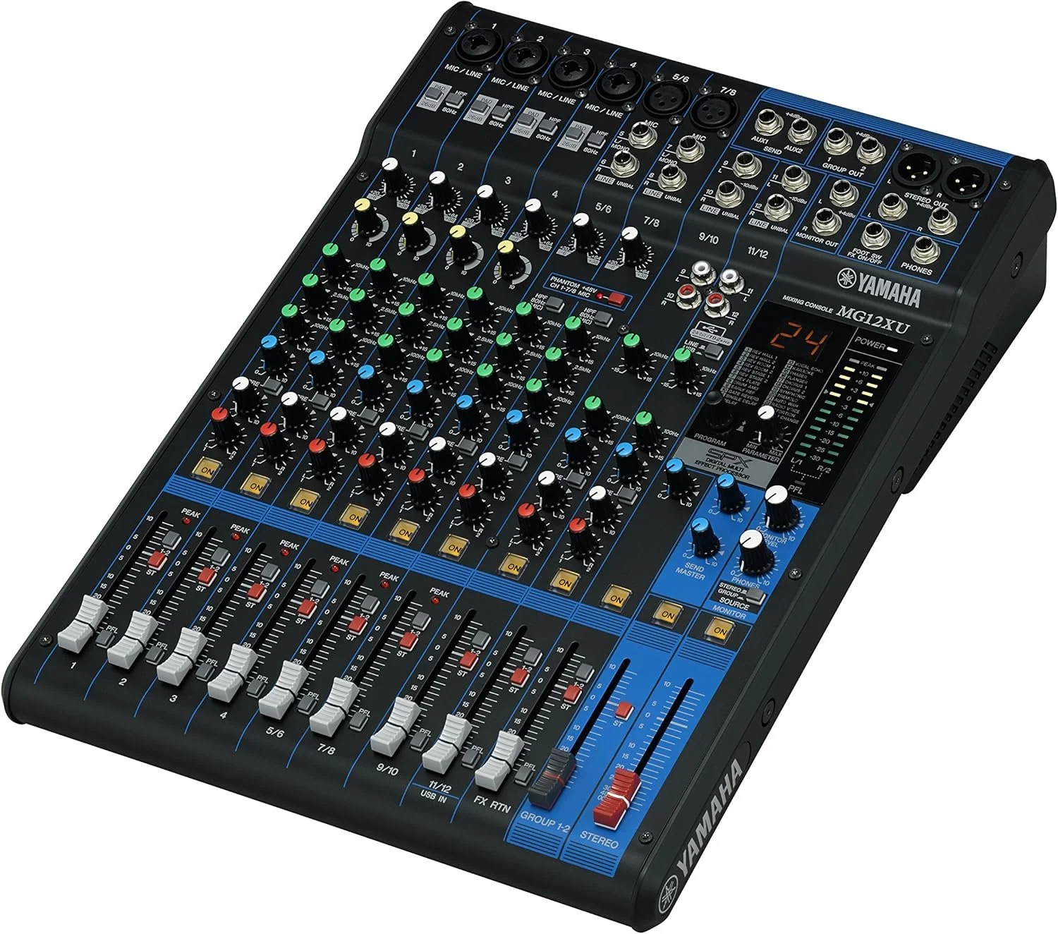 Audio: Yamaha MG12XU 12-channel Mixer