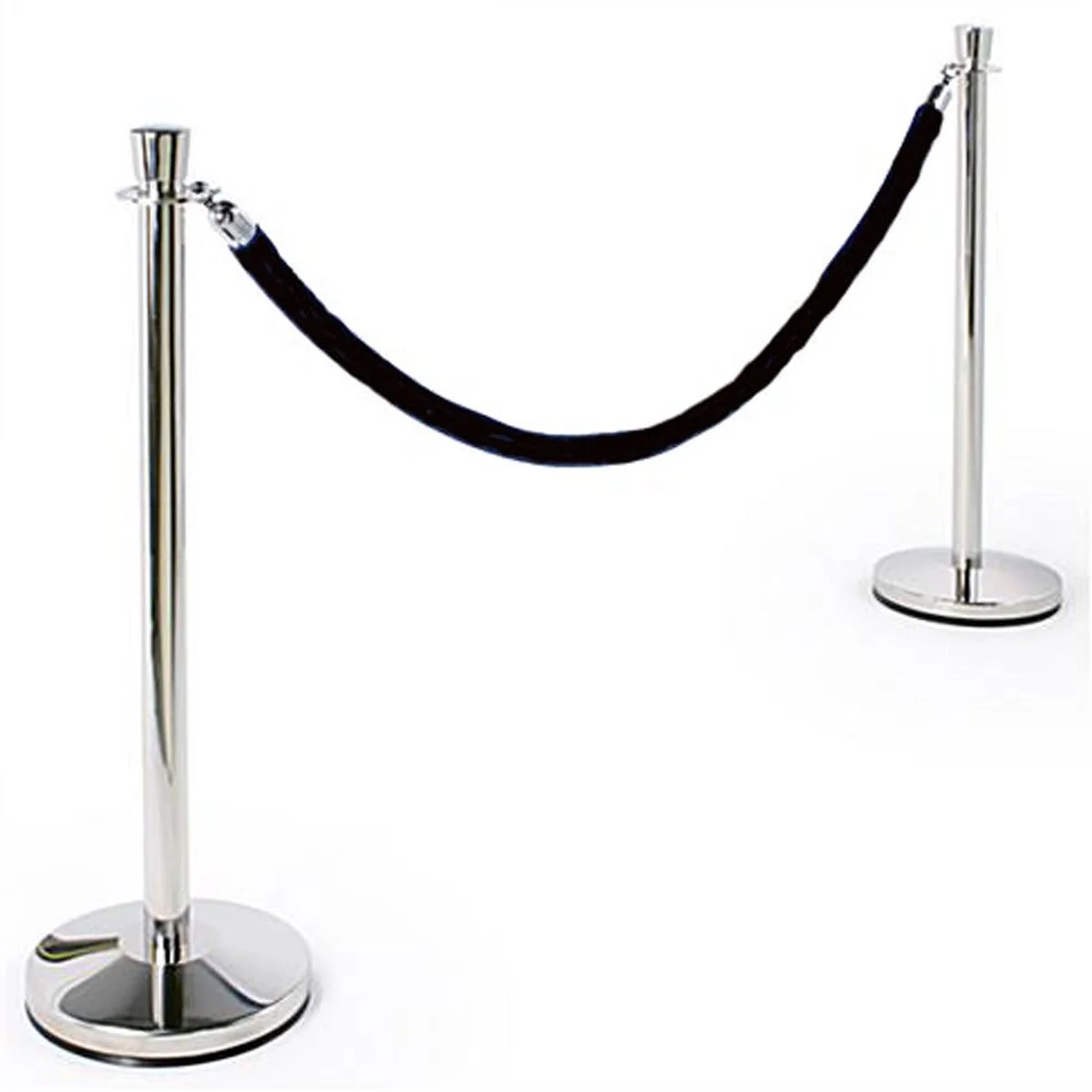 Chrome Stanchion & Velvet Rope