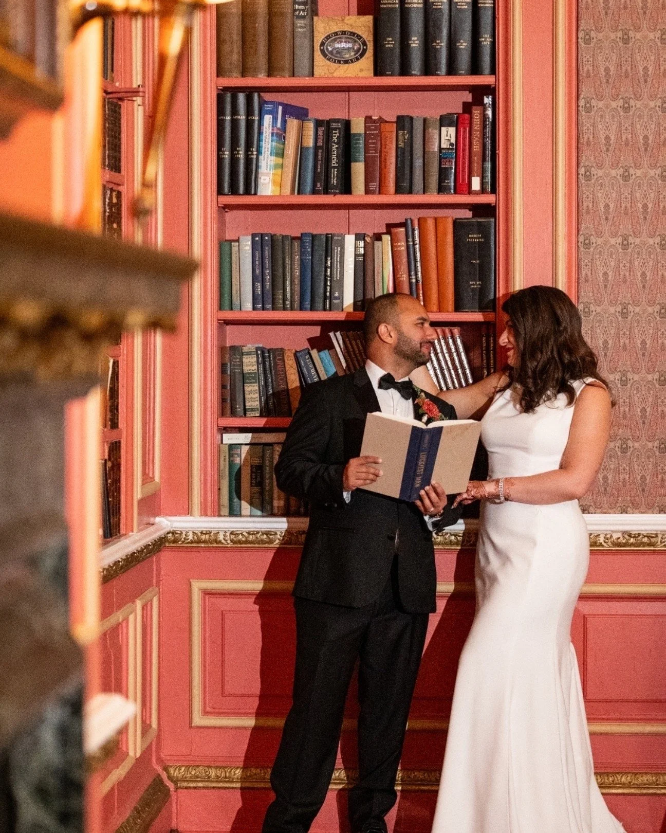 They found a quiet moment of their own&mdash;book in hand, title too perfect to ignore