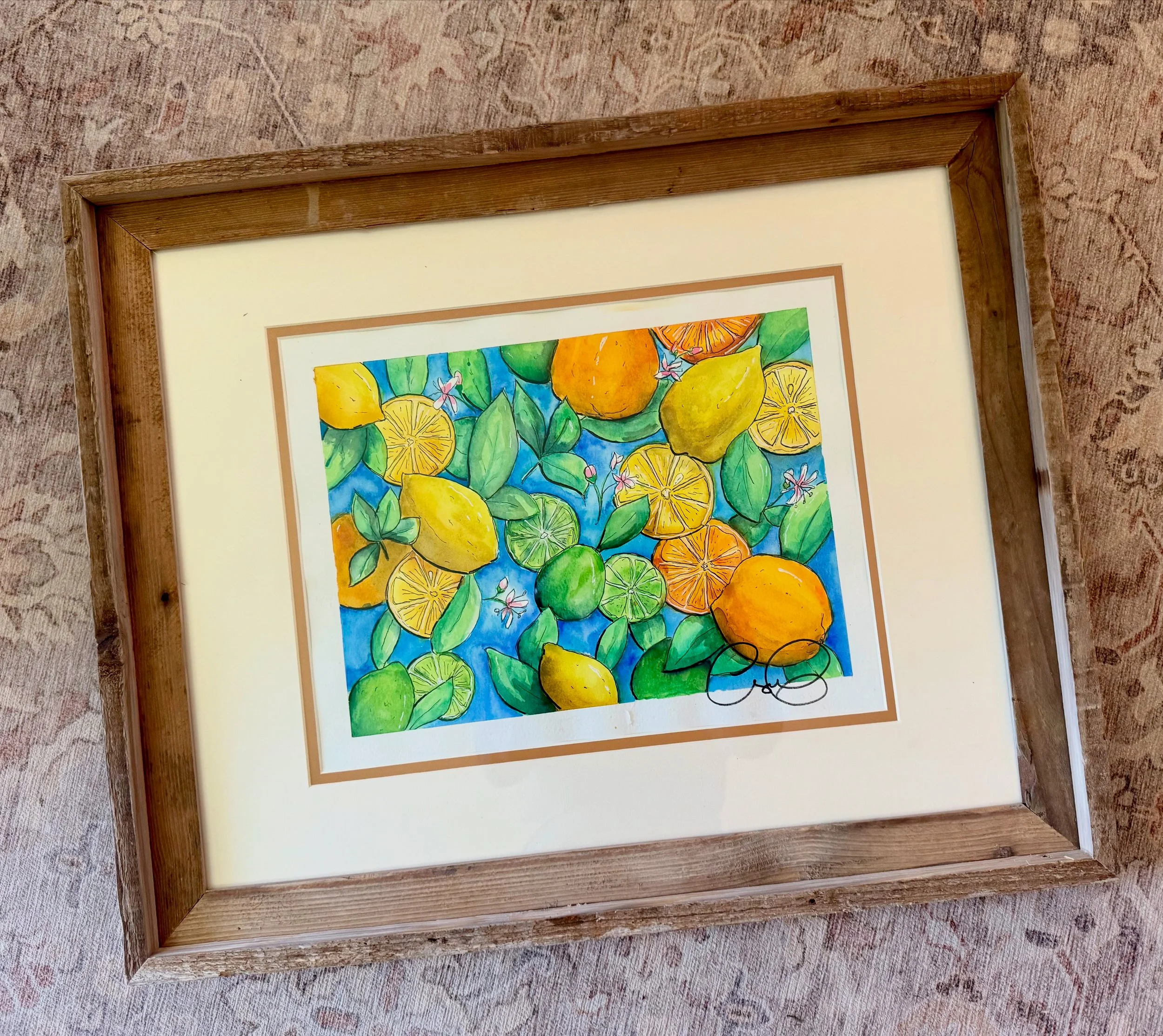 Citrus Chaos -
11X14 Watercolor and Ink
Watercolor Paper