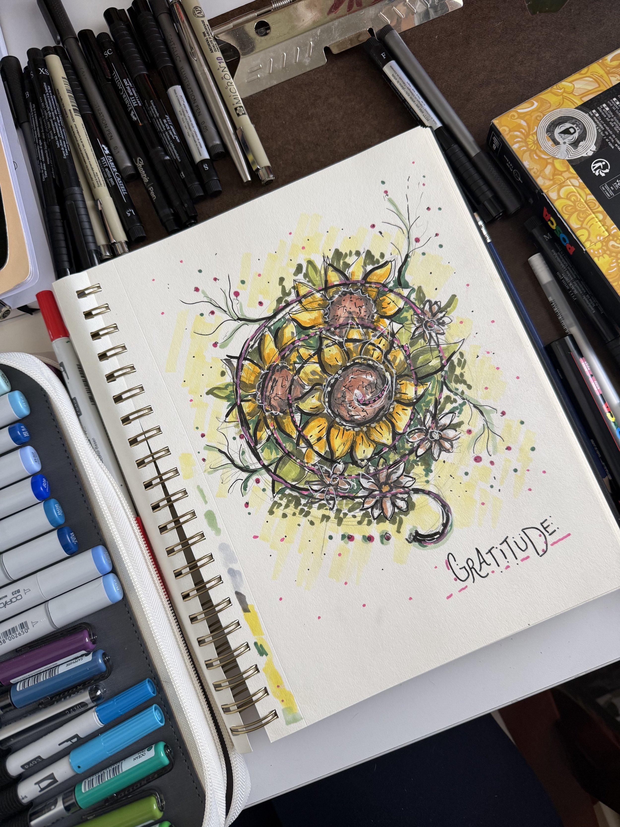 Symbol of Gratitude -
Marker and Ink