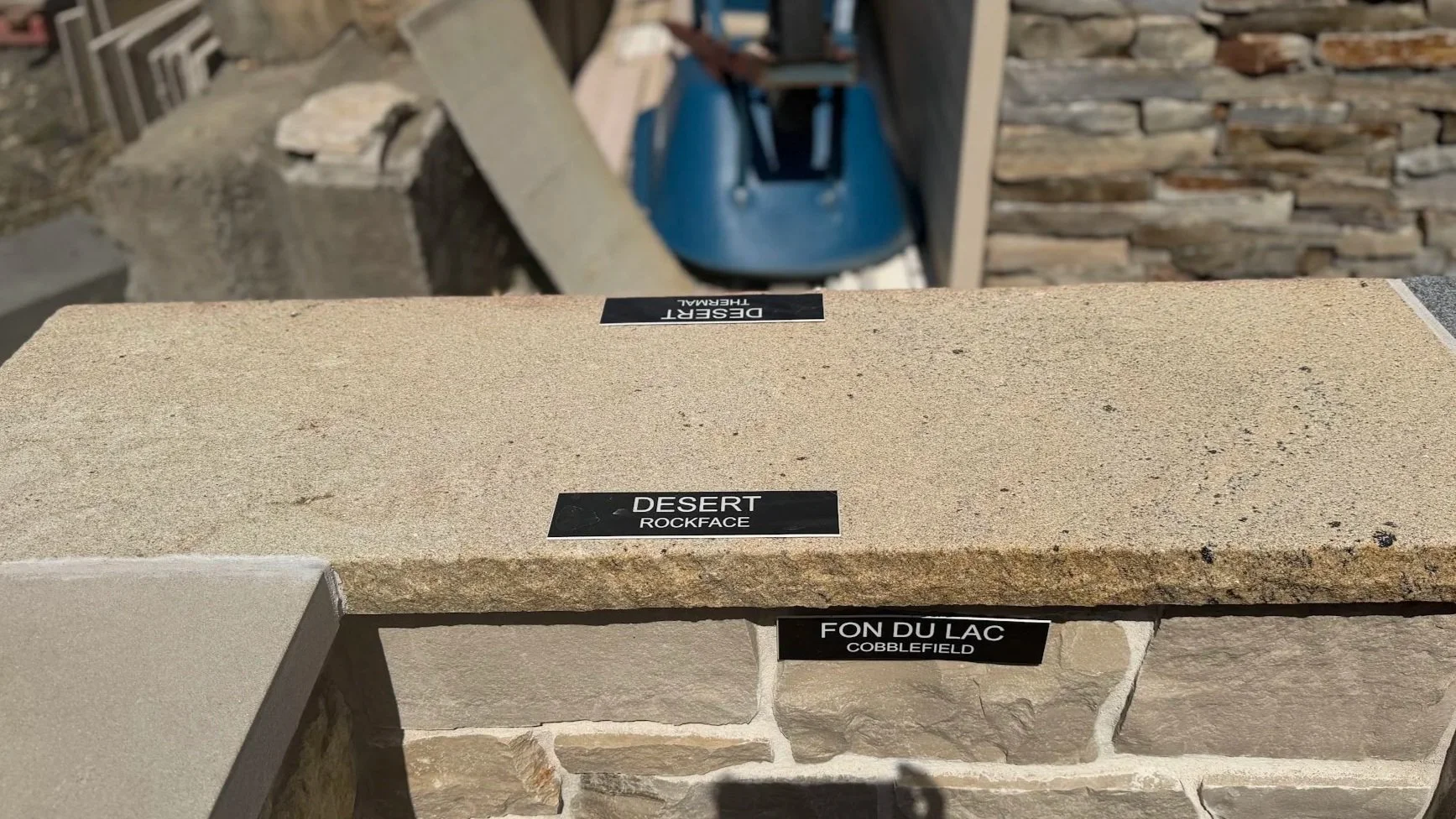 DESERT GRANITE W/ ROCKFACE EDGE