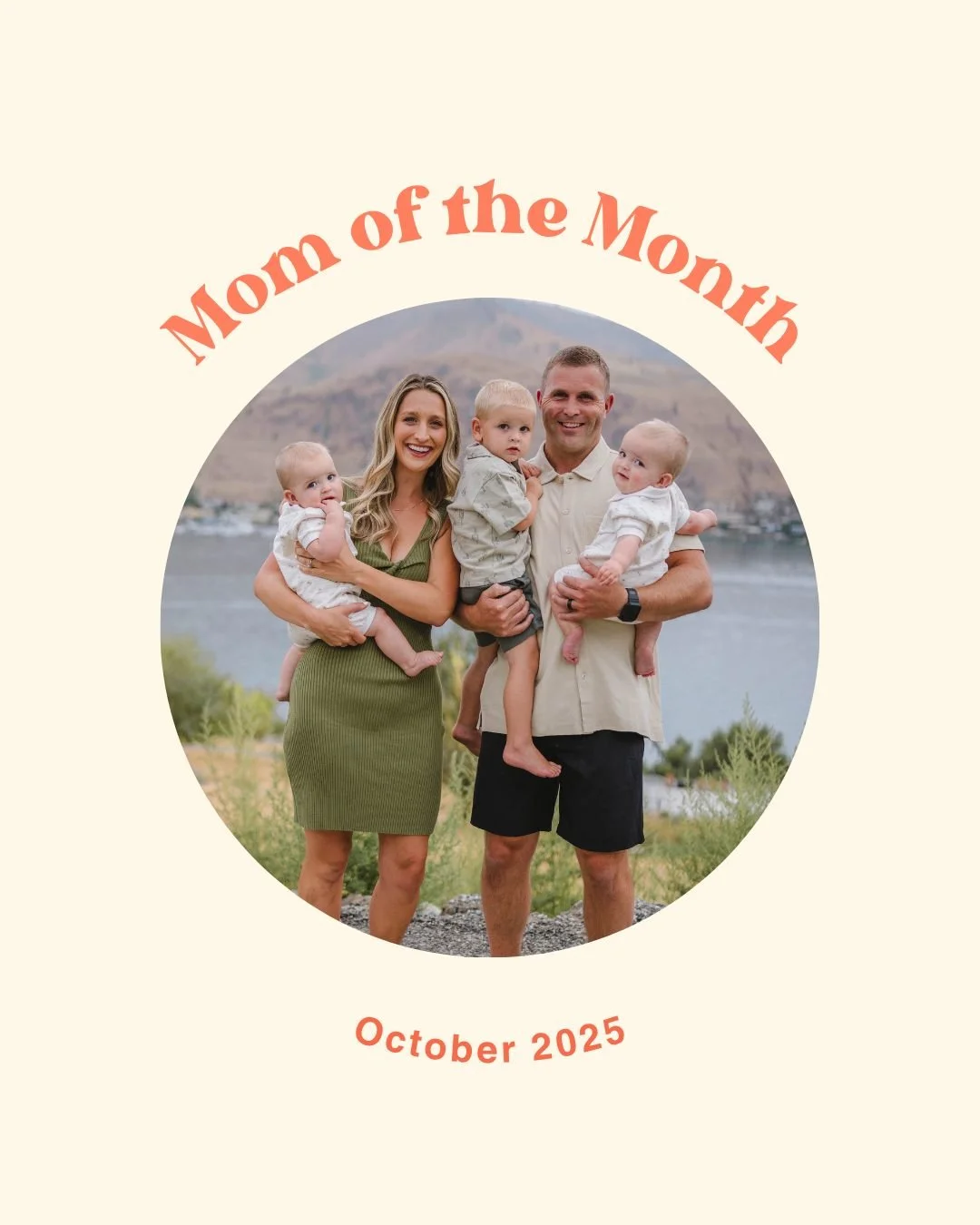 ✨MOM OF THE MONTH✨

Our Mom of the Month for October is&hellip;Rachel H.!

Here&rsquo;s what one of her dear friends had to say about her:

&ldquo;Rachel is a mom of 3 under 3, and completely crushing it! As her postpartum doula, I&rsquo;ve witnessed