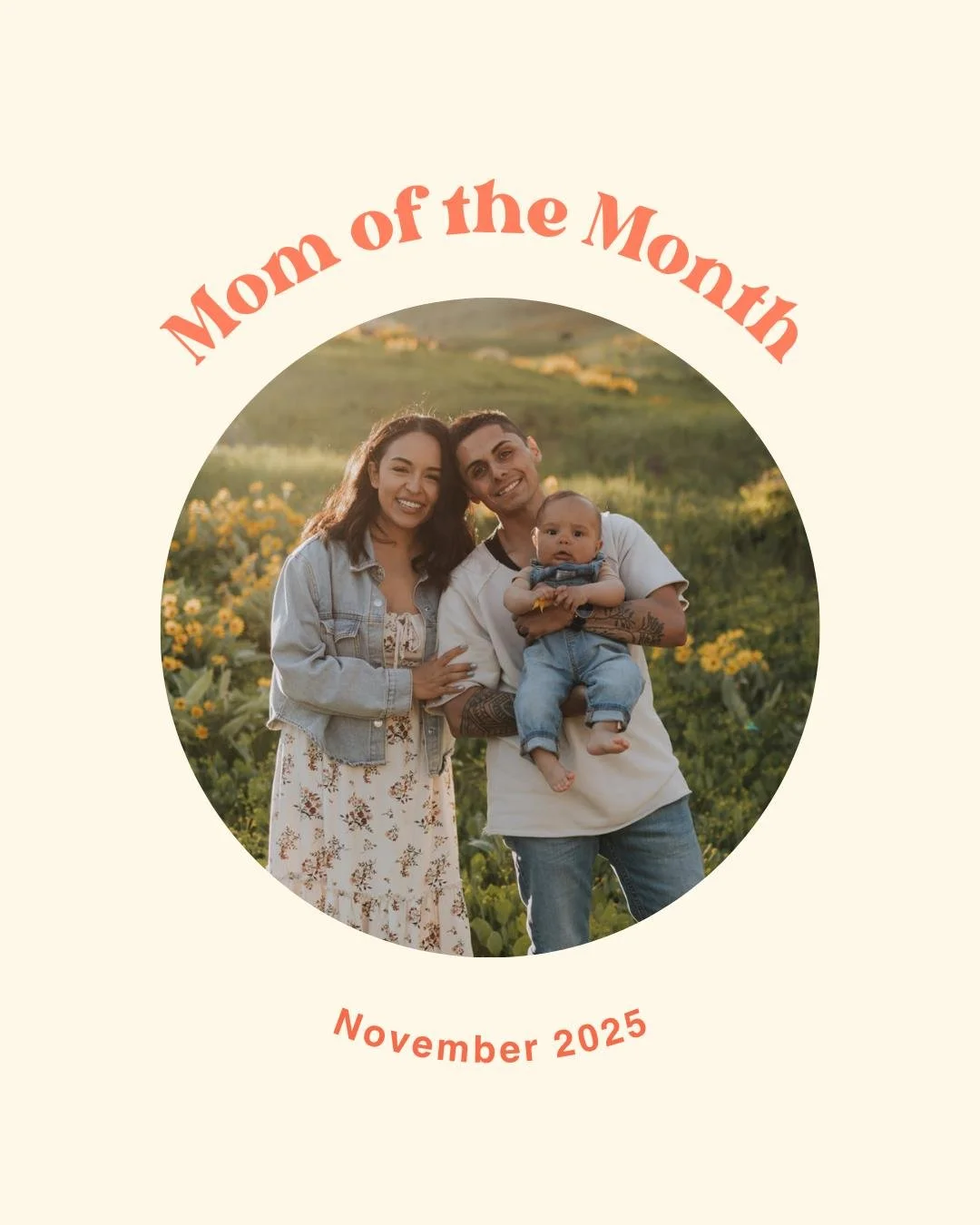 ✨MOM OF THE MONTH✨

Our Mom of the Month for November is...Alyssa Z.!

Here&rsquo;s what one of her dear friends had to say about her:

&ldquo;Alyssa is a gentle, adventure-loving mom. Her son has been to the top of mountains before the age of one th