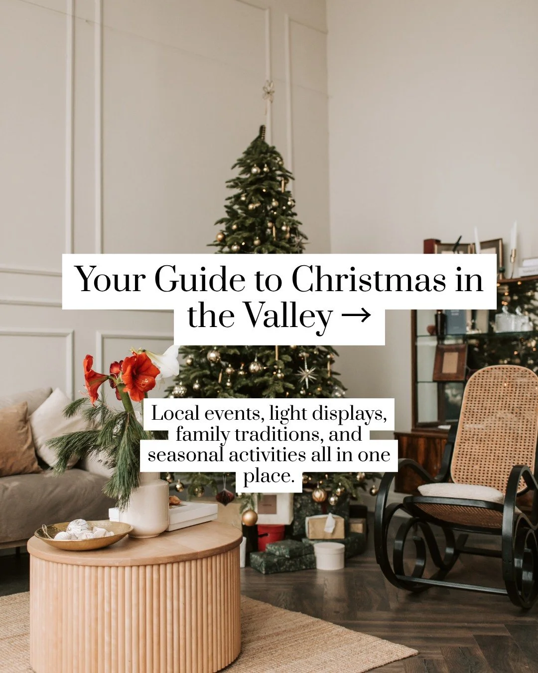 The Valley knows how to Christmas. Lights, festivals, tree farms, cozy traditions, and more ways to make memories than you can count.

We gathered the very best of it all in our Christmas Guide. Whether you&rsquo;re new here or a lifelong local, ther