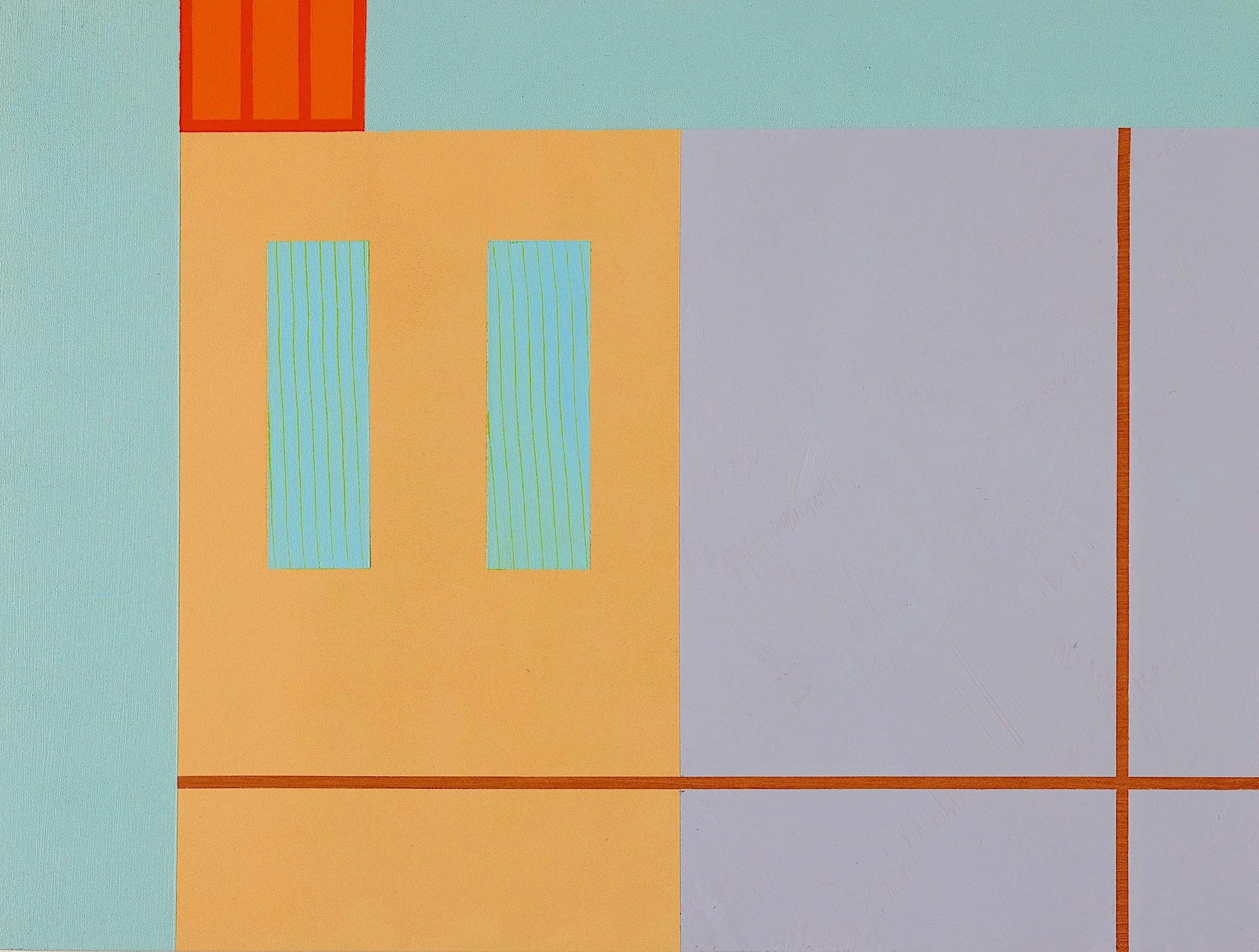 acrylic on panel, 18"h X 24"w