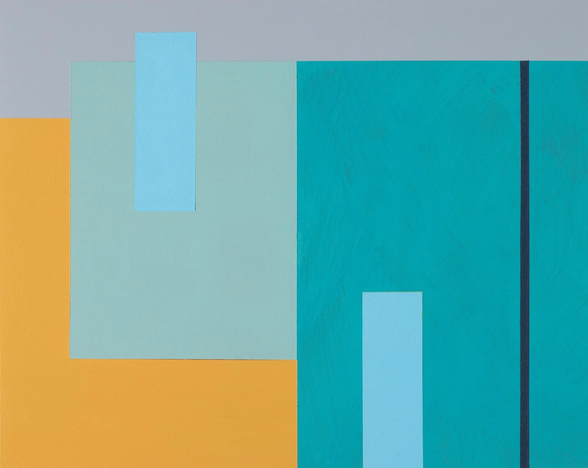 acrylic on panel, 16"h x 18"w