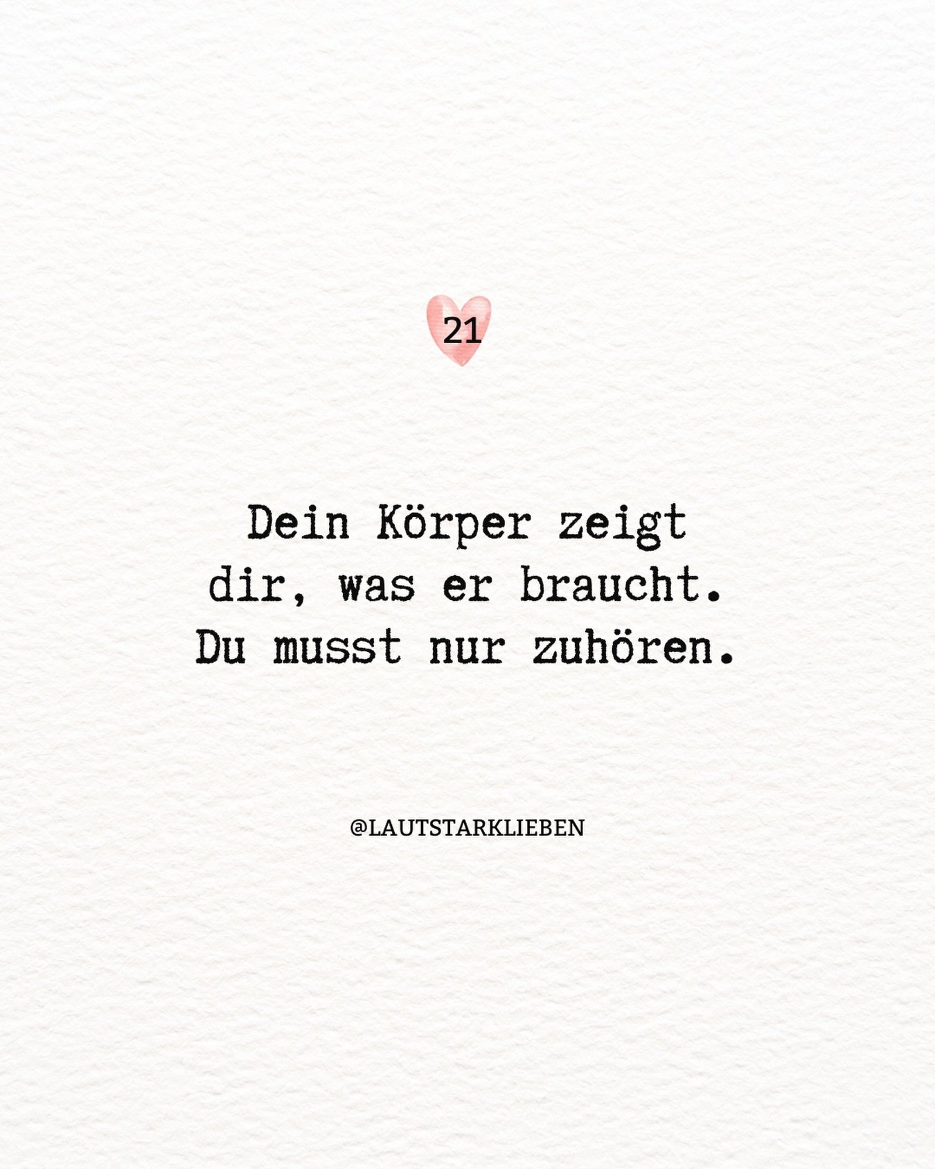 ✨ Adventimpuls 21 ✨

Nicht mit dem Kopf.
Sondern mit Pr&auml;senz.
Mit Atem.
Mit Zeit.

Manchmal fl&uuml;stert er.
Manchmal spannt er an.
Manchmal wird er m&uuml;de,
bevor du es zul&auml;sst.

Zuh&ouml;ren hei&szlig;t nicht sofort handeln.
Es hei&szl