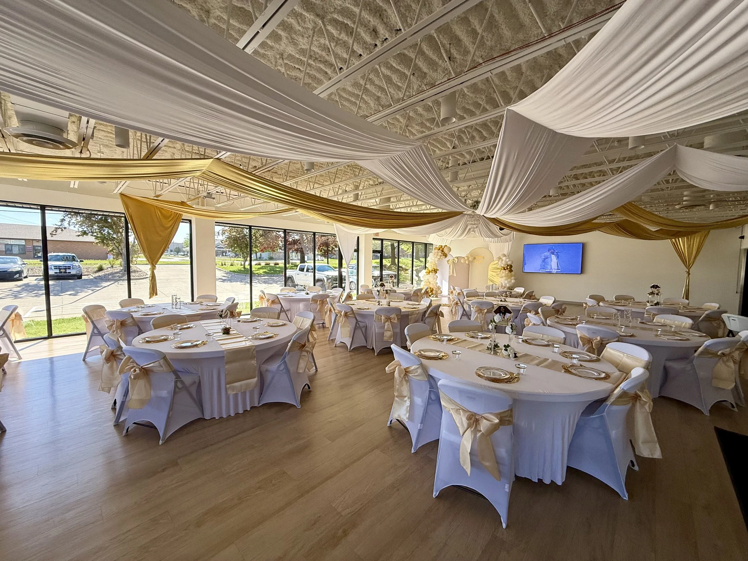 Jordan Event Space at Dream City in Iowa City, available for private events and community gatherings.