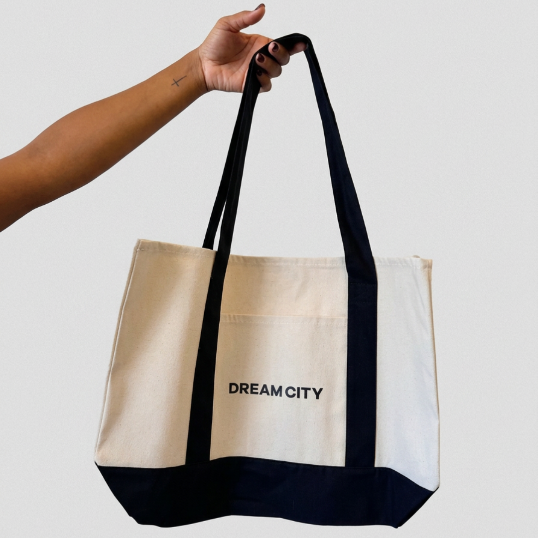 Dream City Cotton Tote Bag
