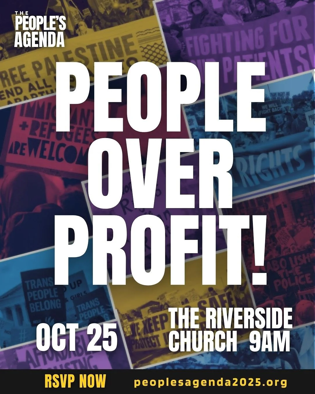 RSVP now! The People&rsquo;s Agenda is a full-day conference that will bring together organizations, movement leaders, faith leaders and community members to reflect, dialogue, and strengthen our collective fight for liberation. The first People&rsqu