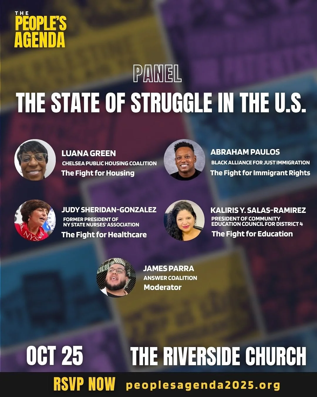 ⏰ The People&rsquo;s Agenda: People Over Profit! gathers in 4 days. Join us for a full day of panels, workshops, and discussions to strengthen the exchanges and build the movement we need to carry out a People&rsquo;s Agenda. We will kickstart the da