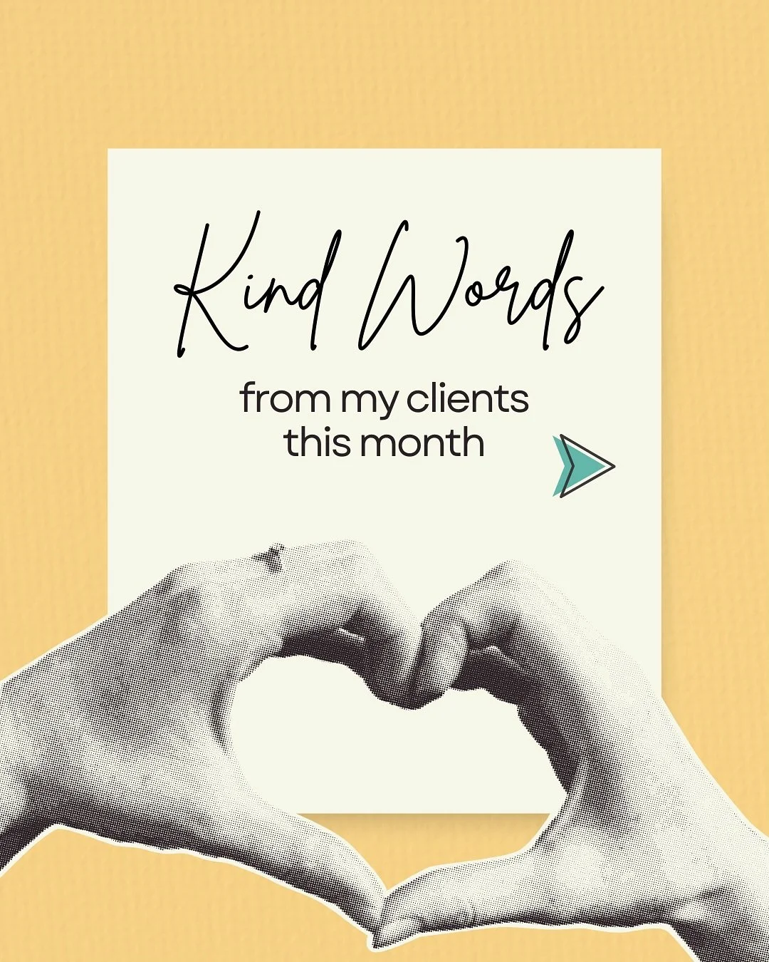 💛 I wanted to start this week by sharing some truly kind words I&rsquo;ve received from my wonderful clients this month. 

Their feedback always reminds me how lucky I am to do what I love and to work with such supportive, inspiring people.

Kindnes