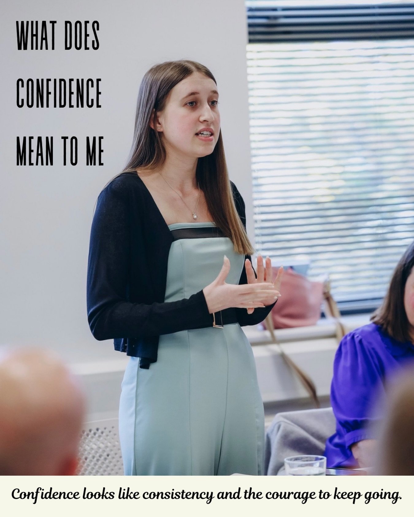 In this moment, I stood up to deliver a 60-second pitch about social media and my progress. It was terrifying... but i did it! 

That&rsquo;s what confidence really looks like&hellip; persevering when every part of you wants to sit back down.

✨ As b