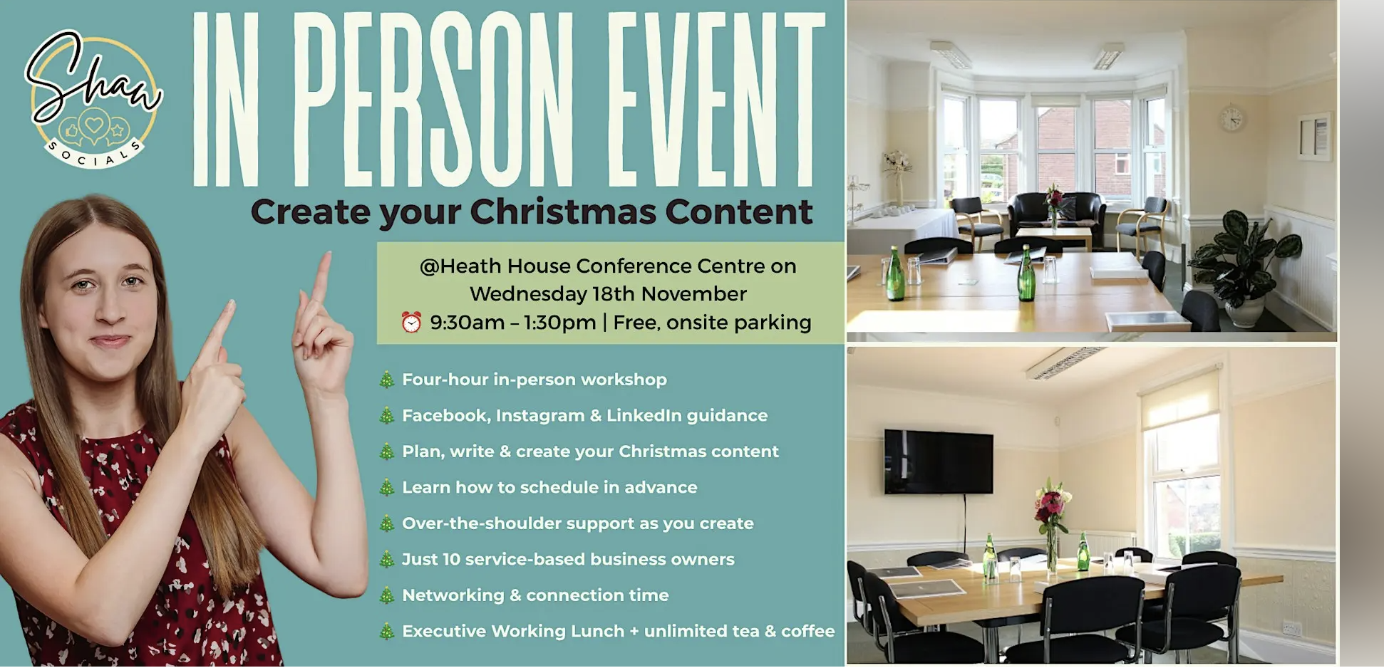 Create your Christmas Content IN PERSON