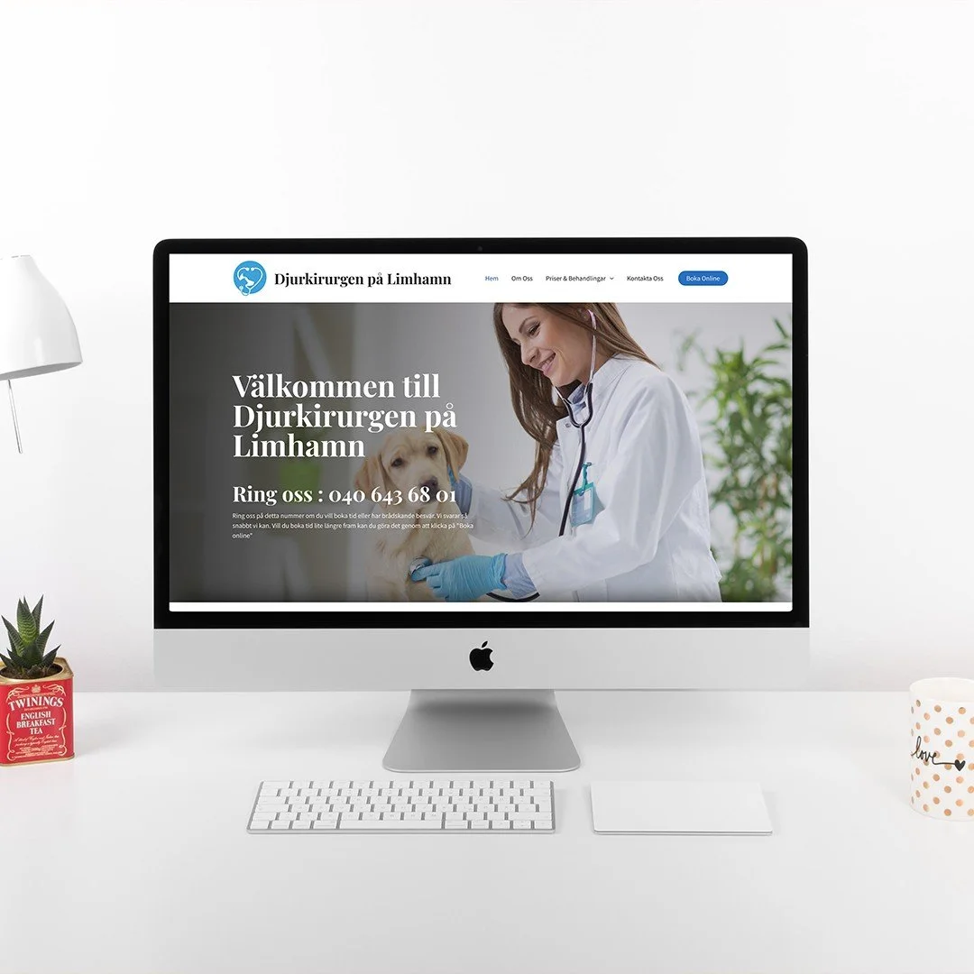 Tack f&ouml;r f&ouml;rtroendet @djurkirurgen 

Vi fick f&ouml;rfr&aring;gan att ta fram en hemsida + logotyp till Djurkirurgen p&aring; Limhamn, n&aring;gra veckor senare var allt f&auml;rdigt och kund kunde b&ouml;rja ta emot bokningar och fr&aring;