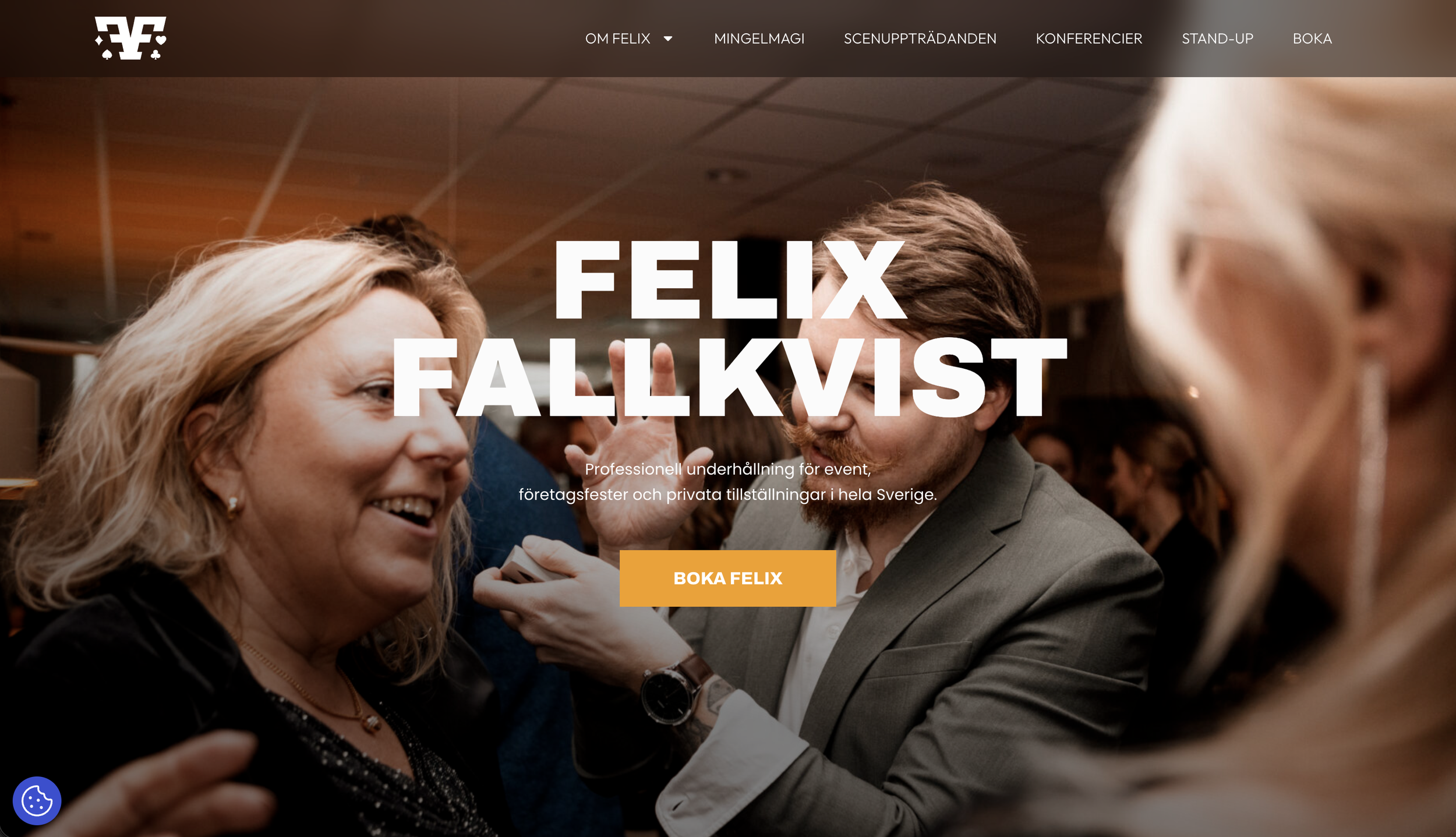 Ny webb lanserad: Magikern Felix Fallkvist