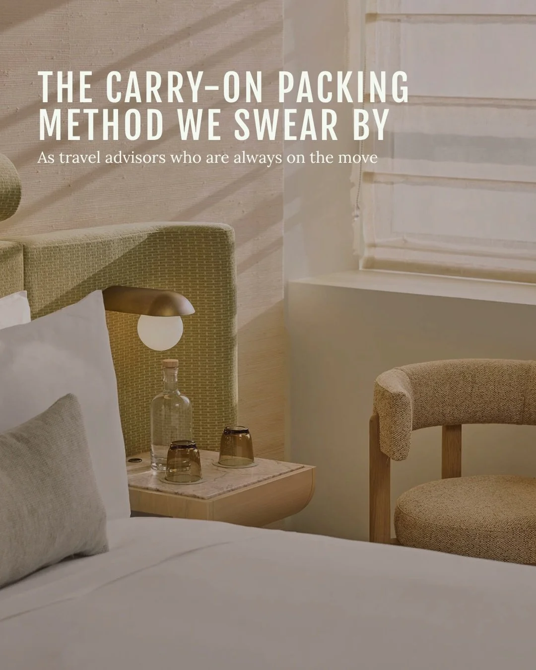 After years of carry-on-only trips (and a firm &ldquo;we only do carry-on&rdquo; policy from @karlosinatra ), we&rsquo;ve finally mastered how to maximize your carry-on space.

The Sudoku method changed how we pack for trips. Instead of rolling, fold