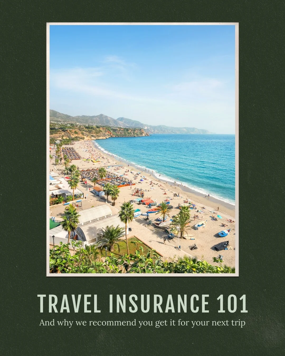 Travel insurance is one of those things that matters more than most travelers realize.

Swipe through for a quick breakdown of travel insurance &mdash; what it is, what it covers and why we recommend it for every trip we plan.