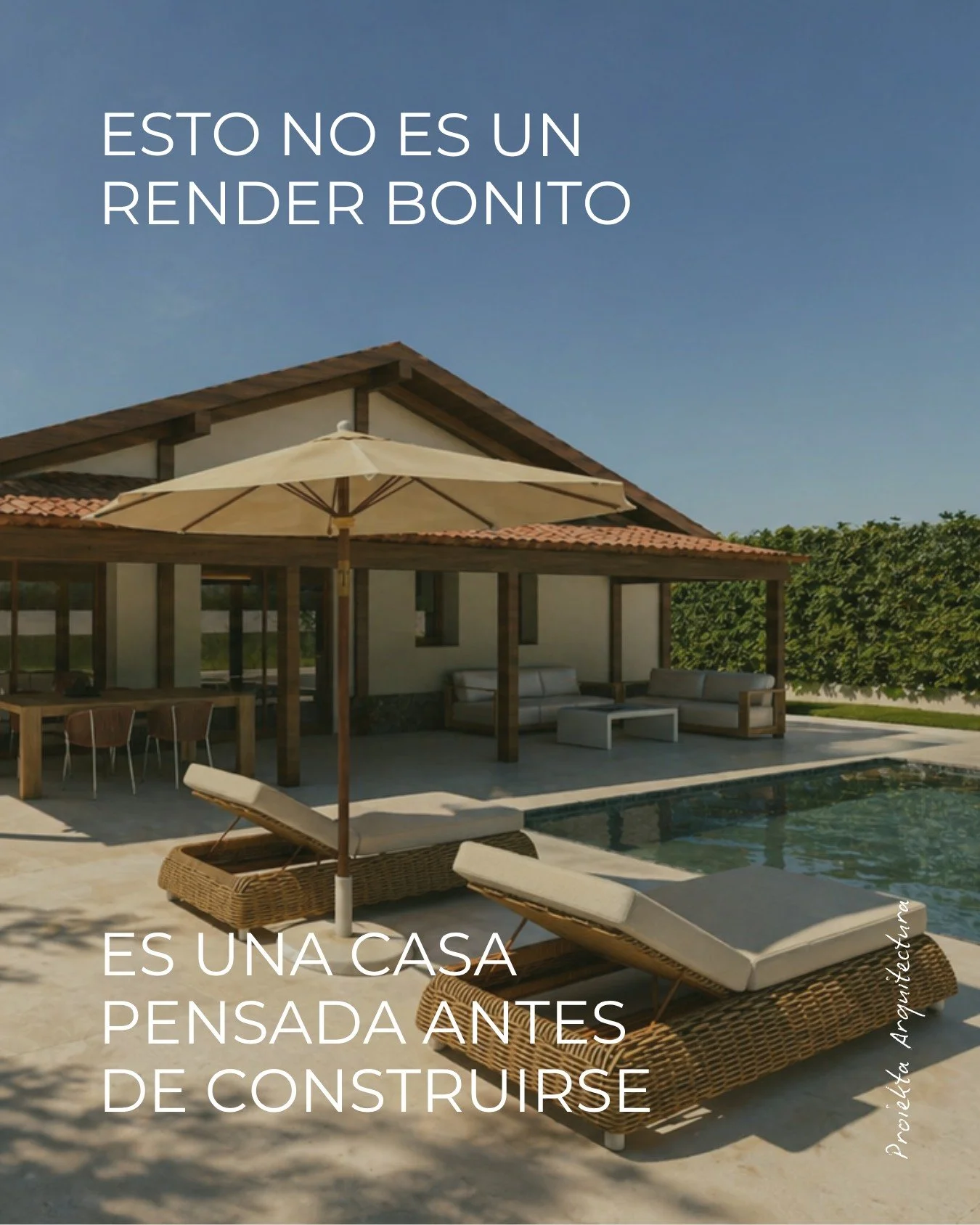Esto no es solo un render bonito.

Es una casa que ya est&aacute; pensada antes de construirse.

Cada decisi&oacute;n que ves aqu&iacute; ha sido pensada y definida desde el principio.

Porque cuando todo esto se define bien desde el inicio:

&rarr; 