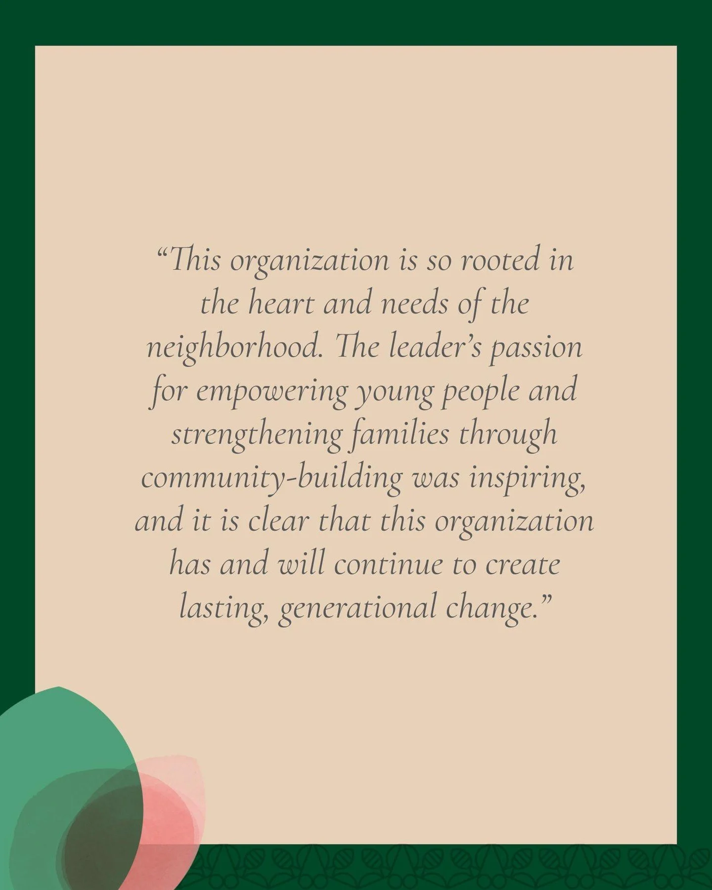 . . . and we have now interviewed all three of our finalist organizations, and they are truly amazing. We can't wait to announce all three next week and start our voting process for our 2025-26 Partner. Please join us on Thursday November 13 to hear 