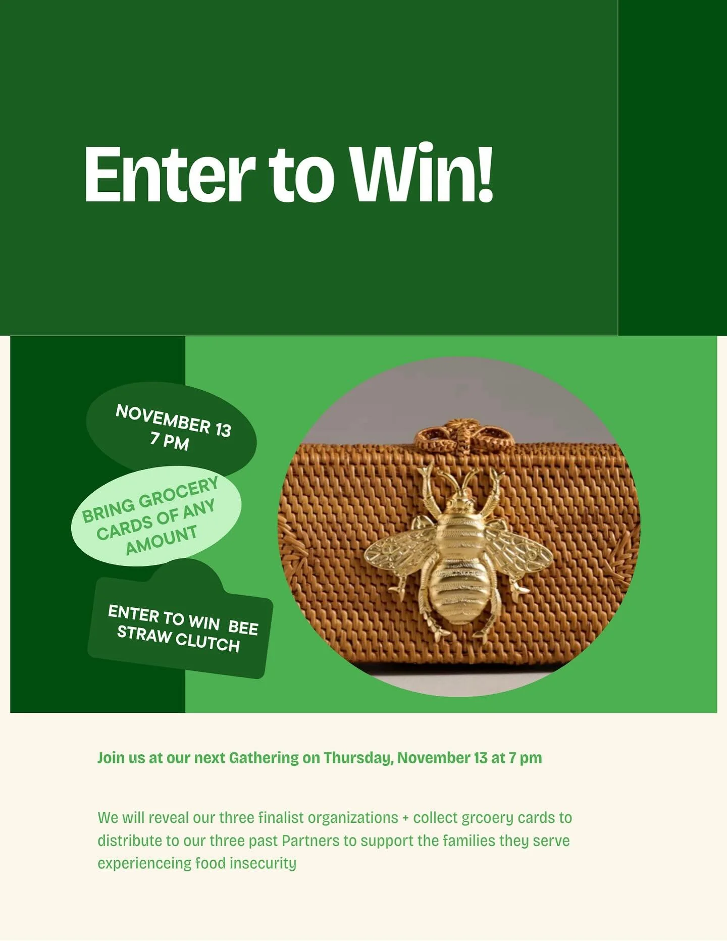 Can&rsquo;t wait to see yall on Thursday! Don&rsquo;t forget, we will be collecting grocery cards (any amount any store) for @motherhoodbeyondbars @mothers_advocacy_project and @hopeinc1 to support the families they serve. Everyone who brings a card 