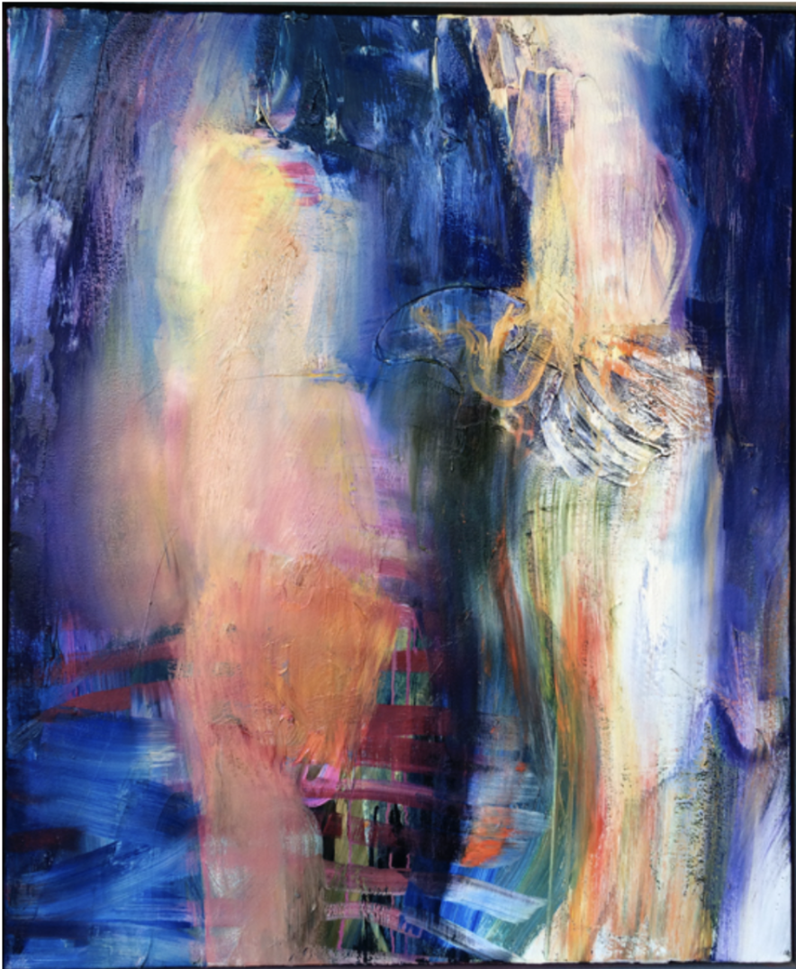 Obstinate Bundle of Longing I, 1987 Oil on canvas 26.x44 in.png