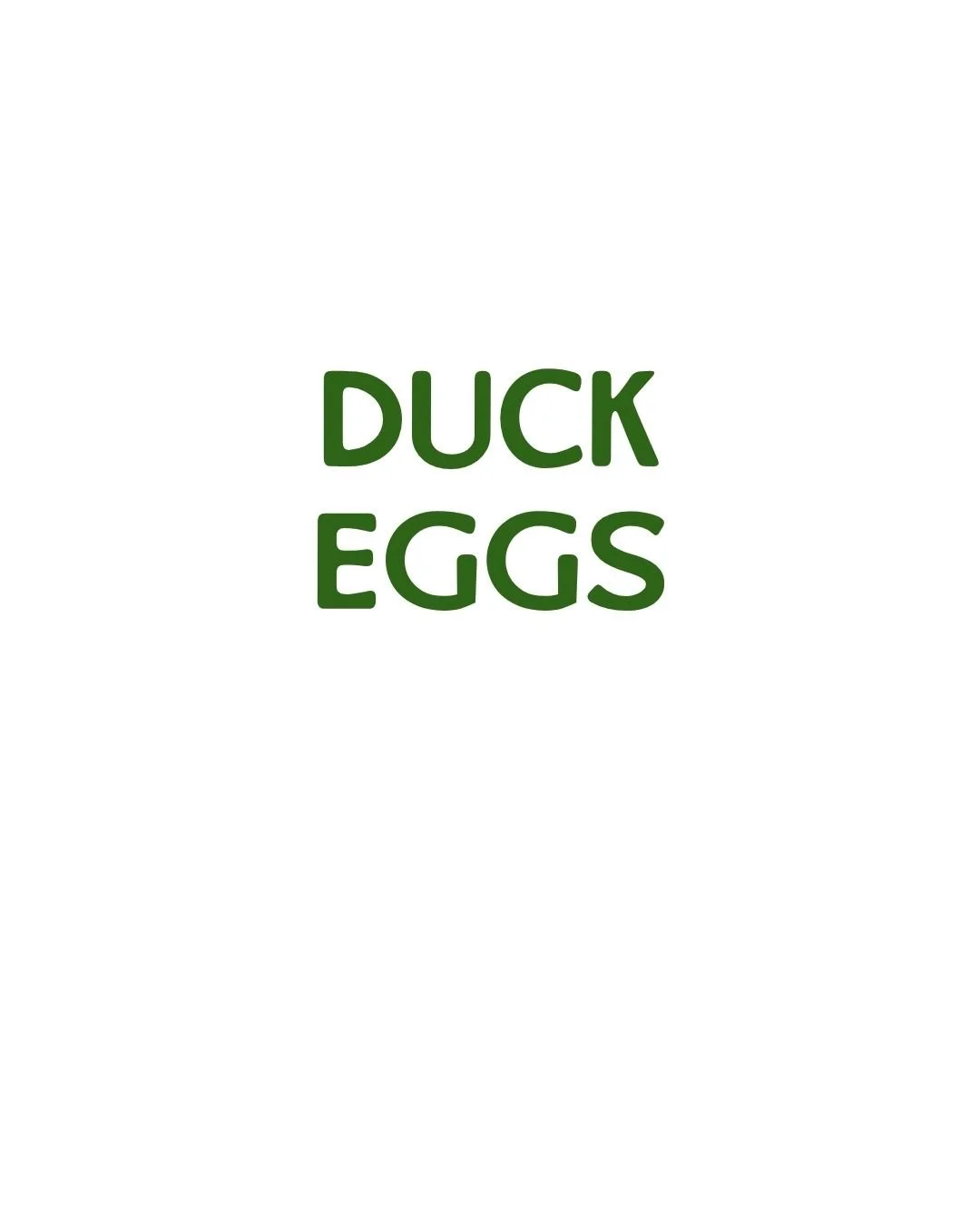 Duck Eggs