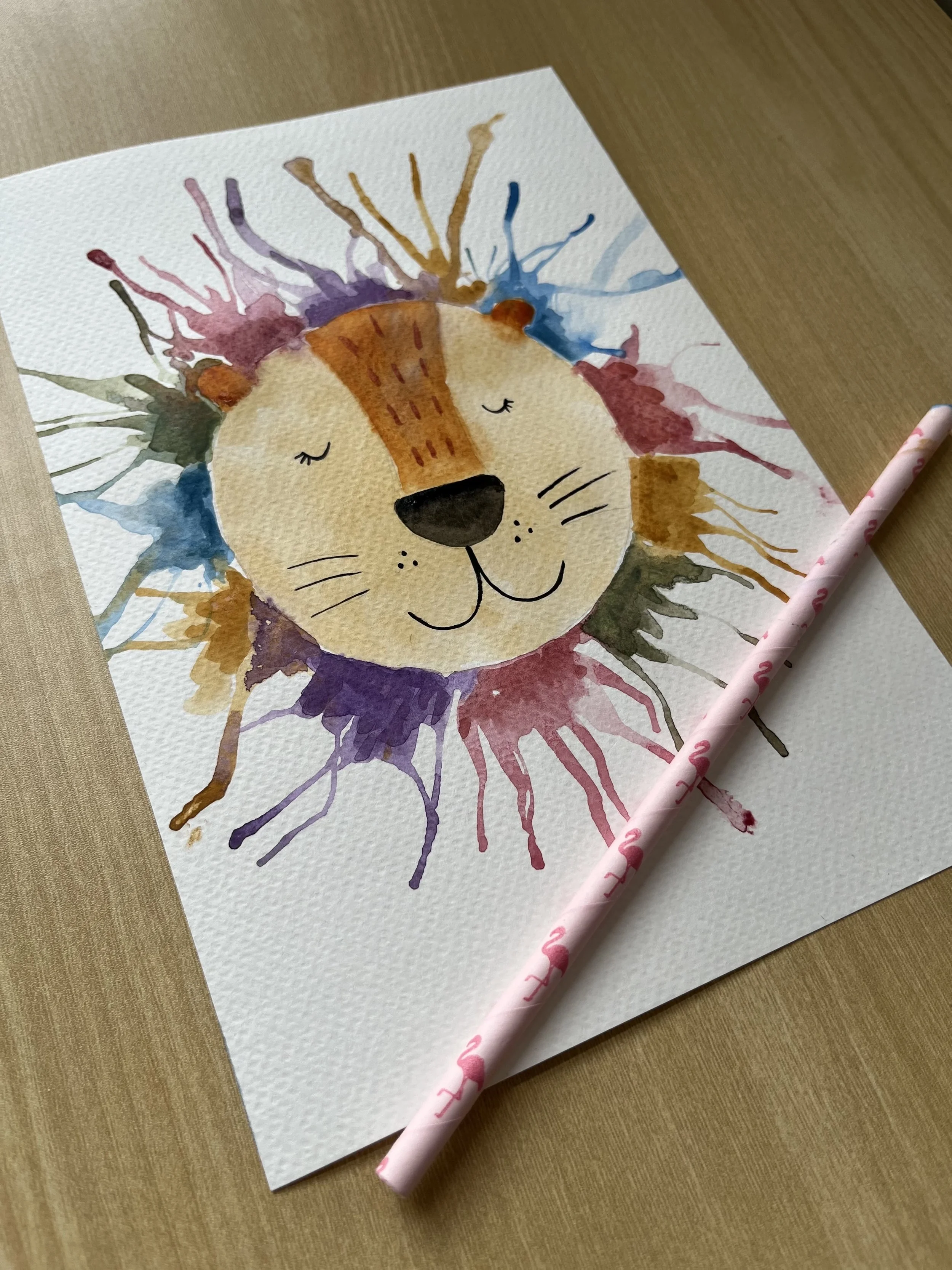 Atelier lion à l’aquarelle pour les 4 à 7 ans