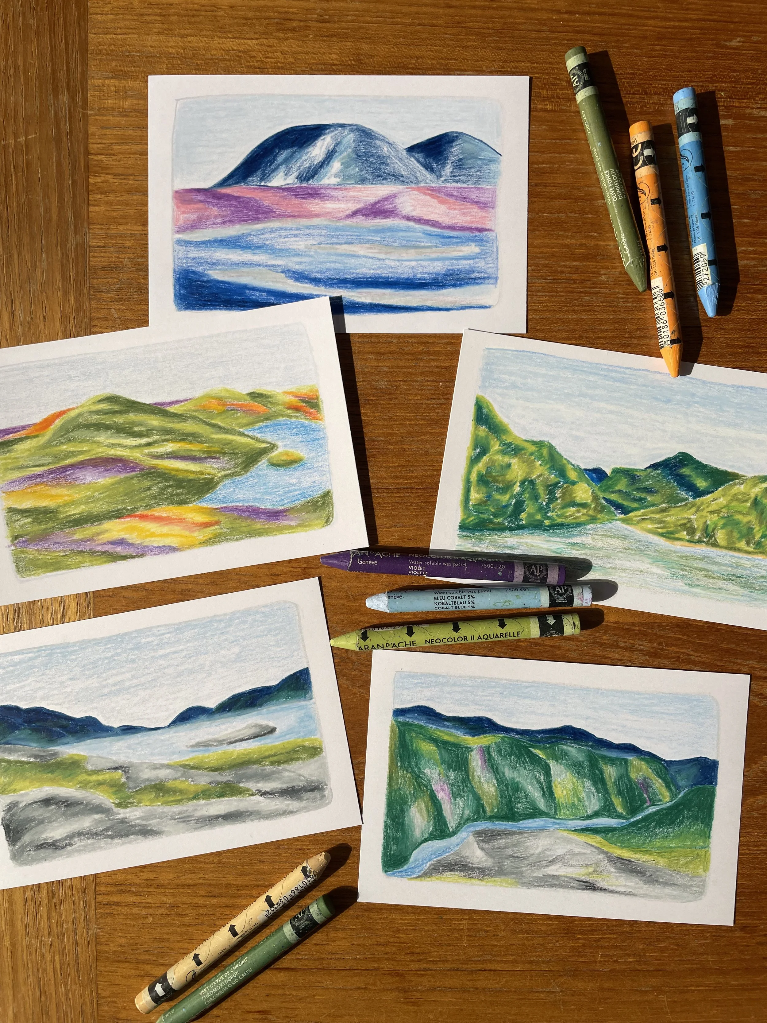 Atelier dessin  Le Québec au pastel