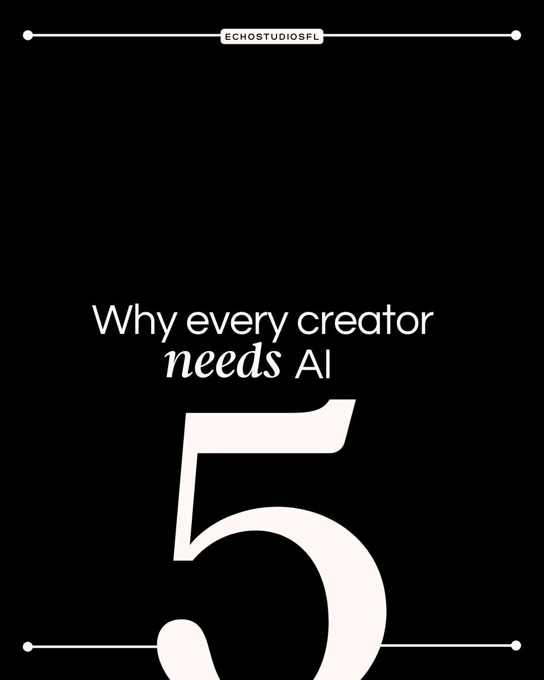 Most creators avoided AI because they were scared it would take away their creativity.
In reality, it does the opposite.
AI helps you design faster, brand better, execute ideas, and scale your content without burnout.
The creators who learn how to us