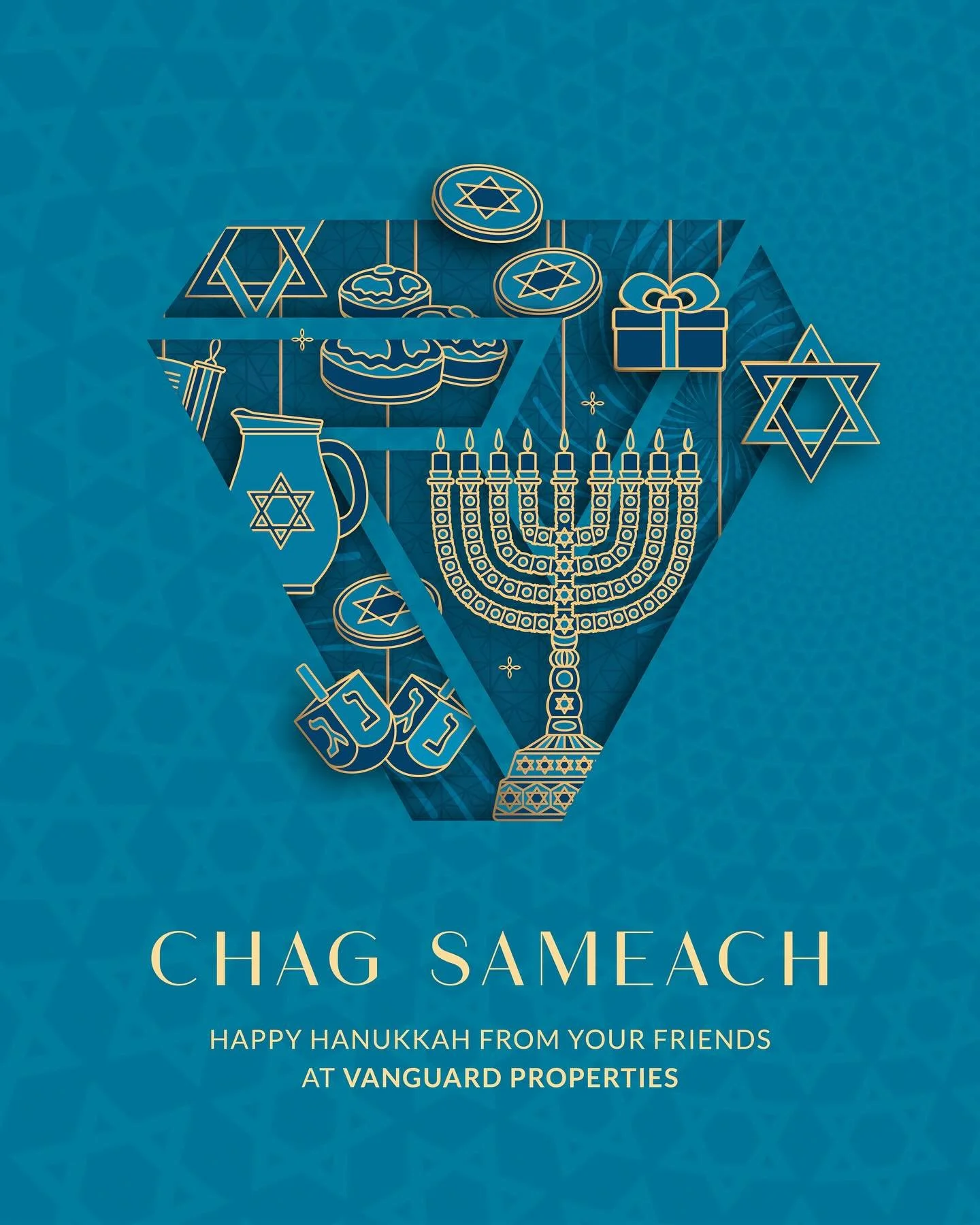 May you enjoy peace and happiness surrounded by your loved ones this Hanukkah
