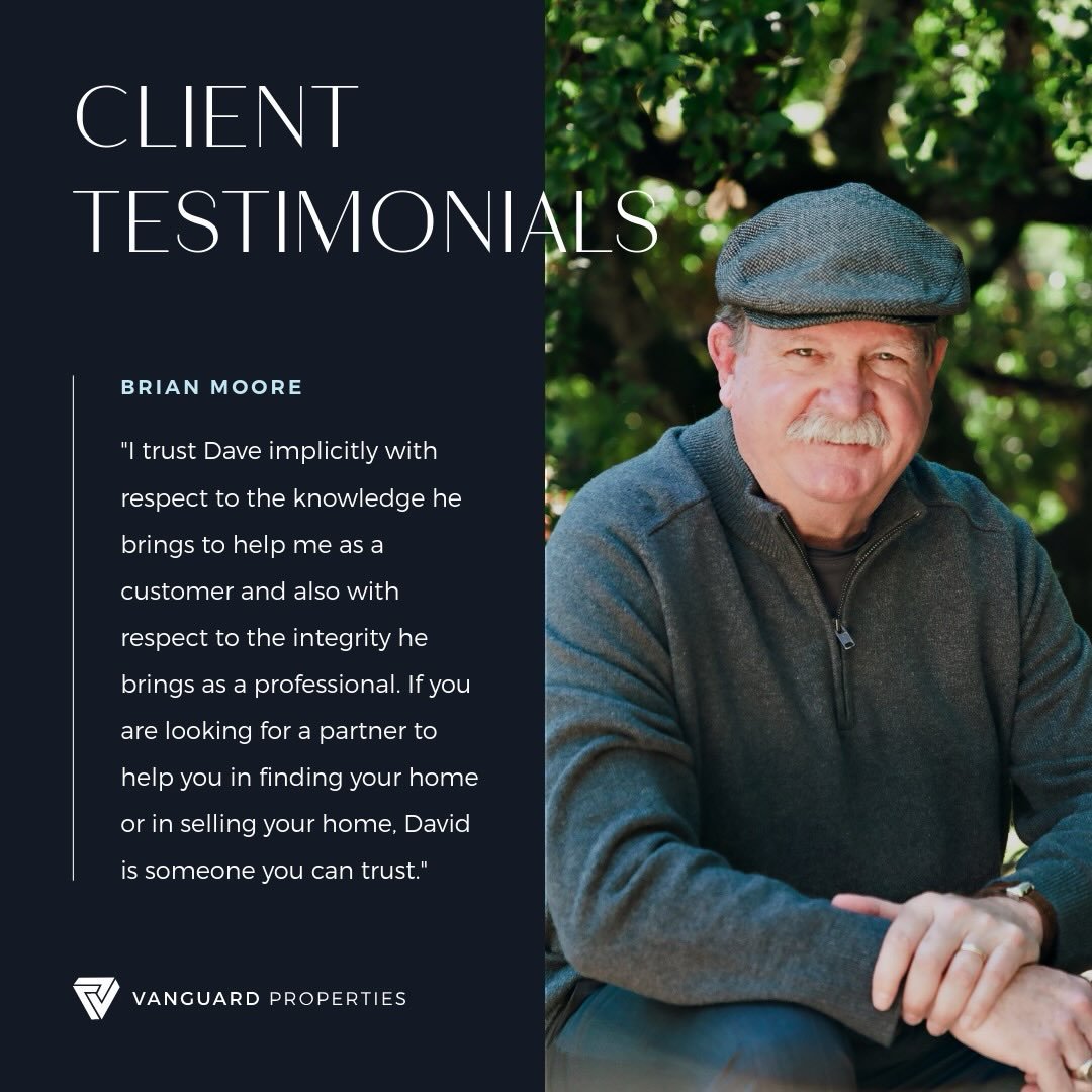 Trust is everything when it comes to buying and selling homes. It&rsquo;s a privilege to get to work with clients like Brian. I&rsquo;d love to help you find your dream home! For details, click on the link in my bio. 

@vanguardproperties DRE 0139755