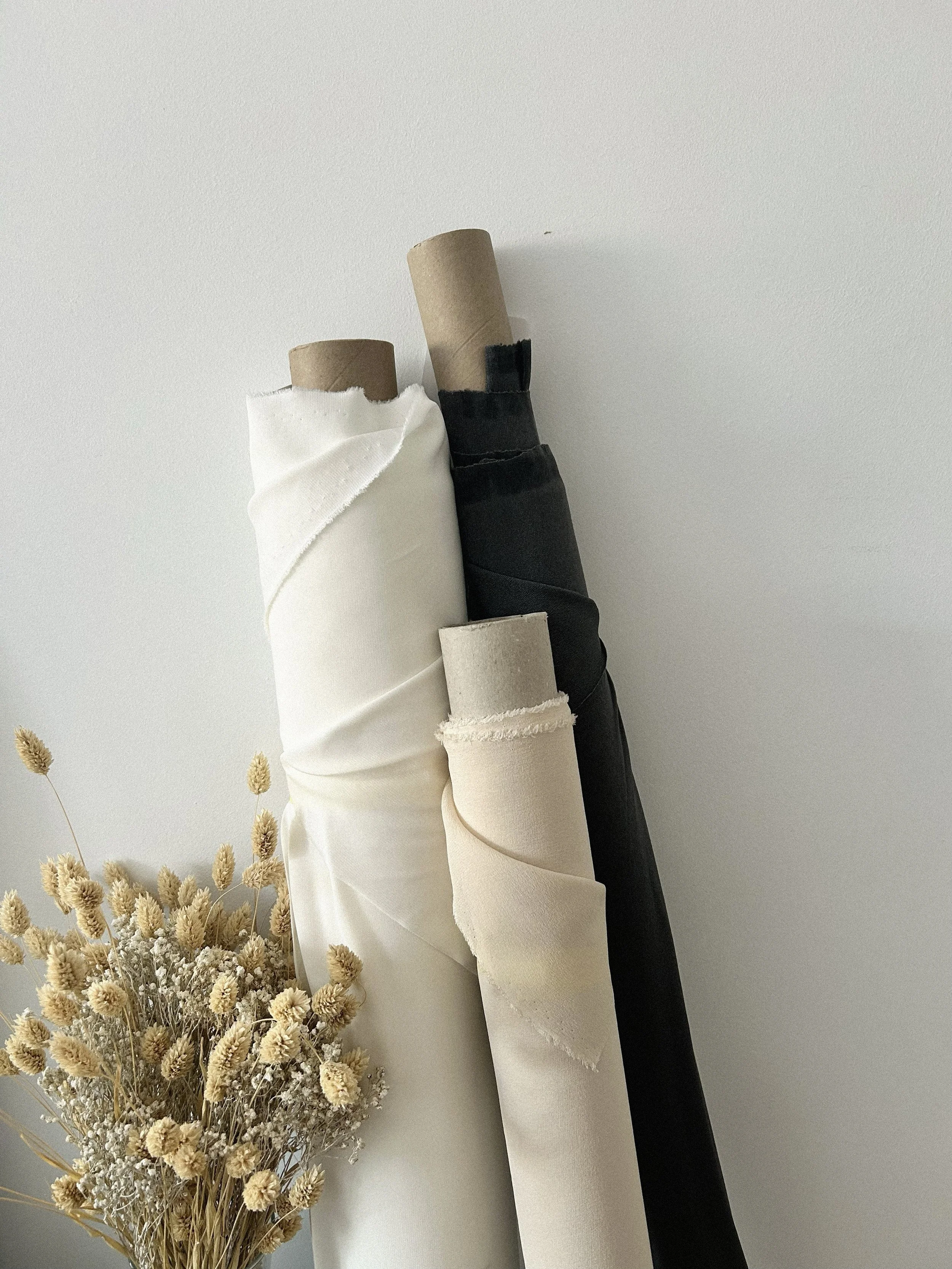 Selected & sustainable couture fabrics sourced for Kassandra Liot creations