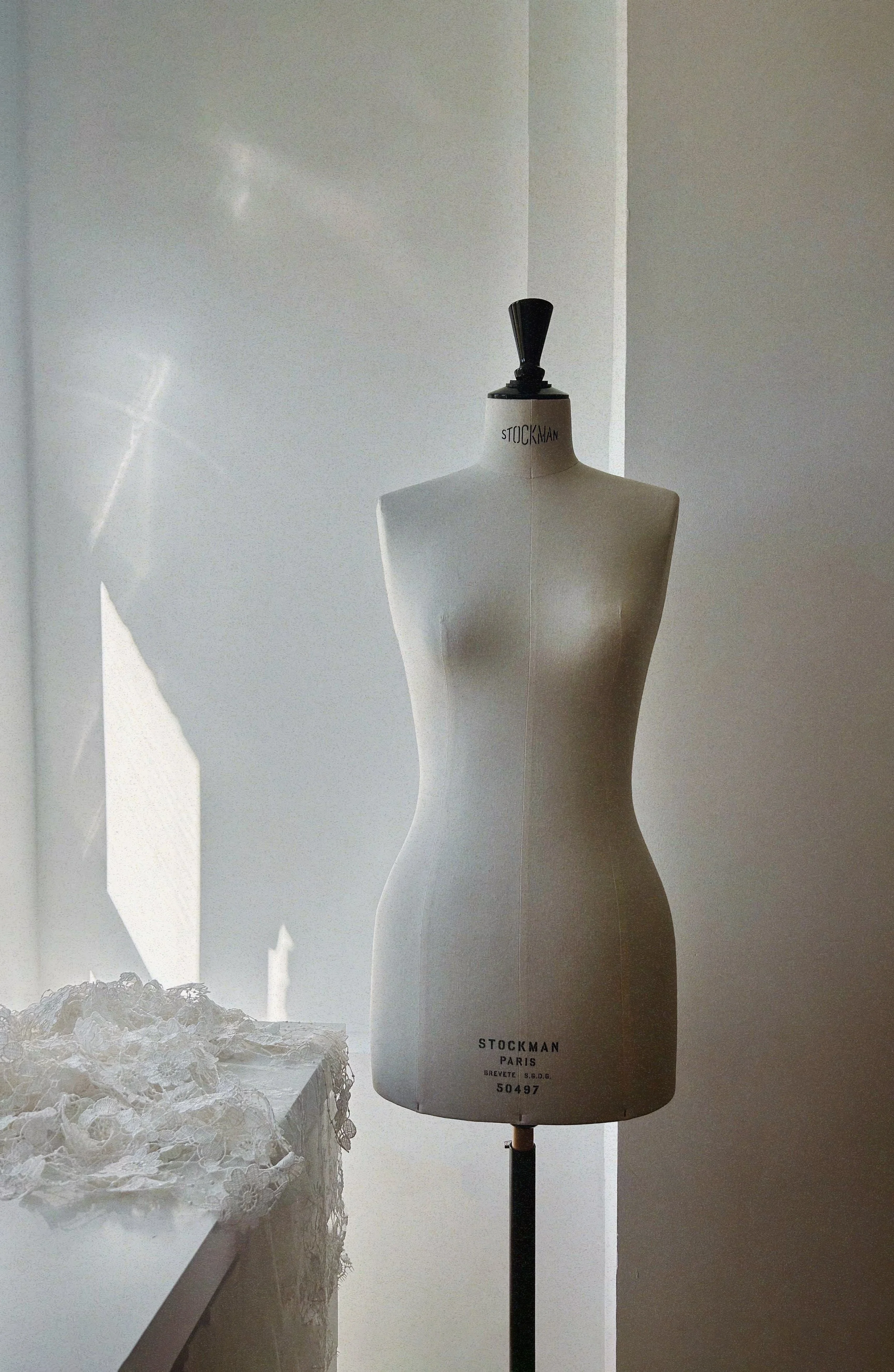 Couture mannequin in the Kassandra Liot Paris atelier