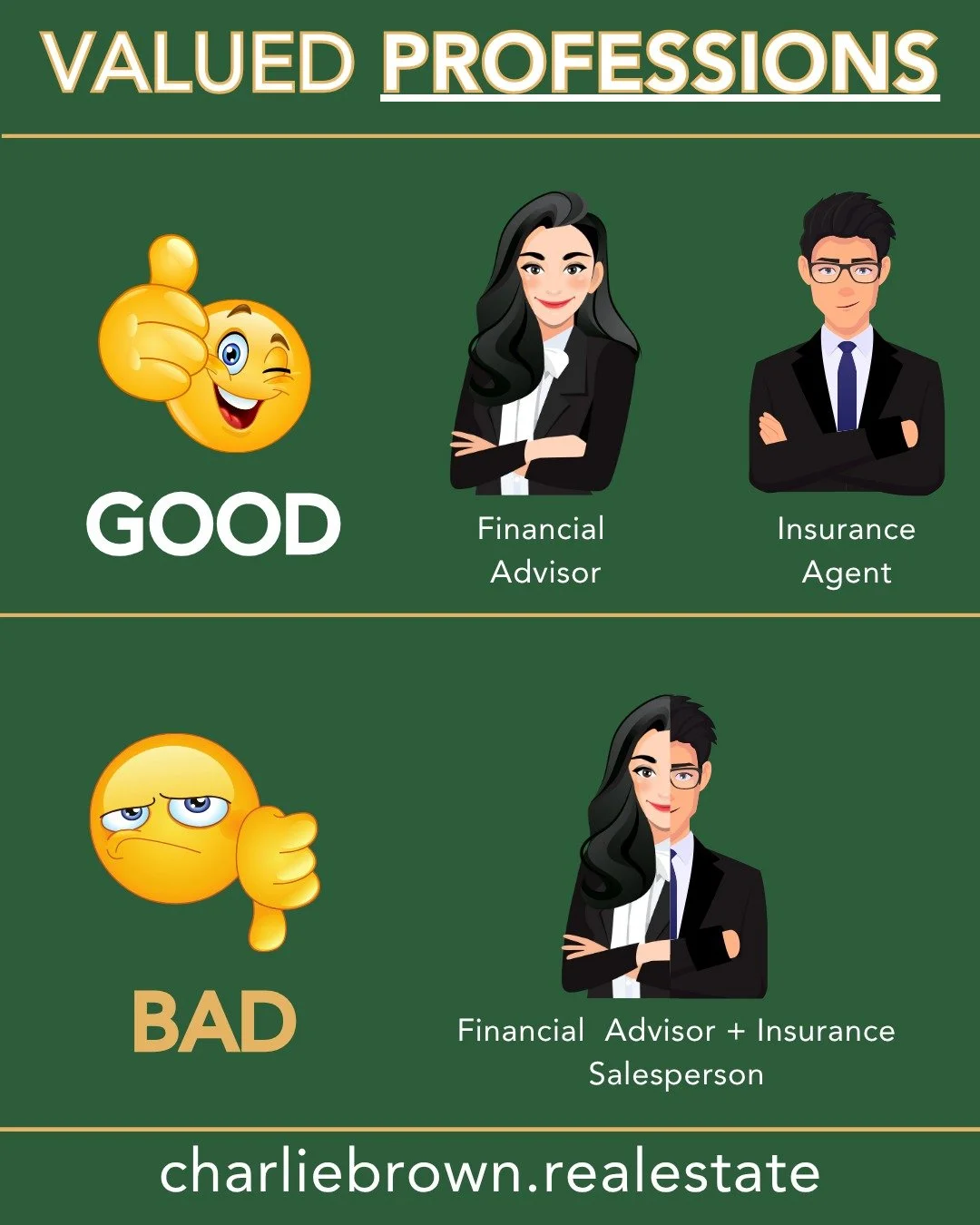 💼 Know the Difference &mdash; It Matters for Your Investments! 💡
Not all financial professionals are the same. While Financial Advisors and Insurance Agents each play valuable roles, mixing both can blur your financial goals. 🎯

A true Financial A