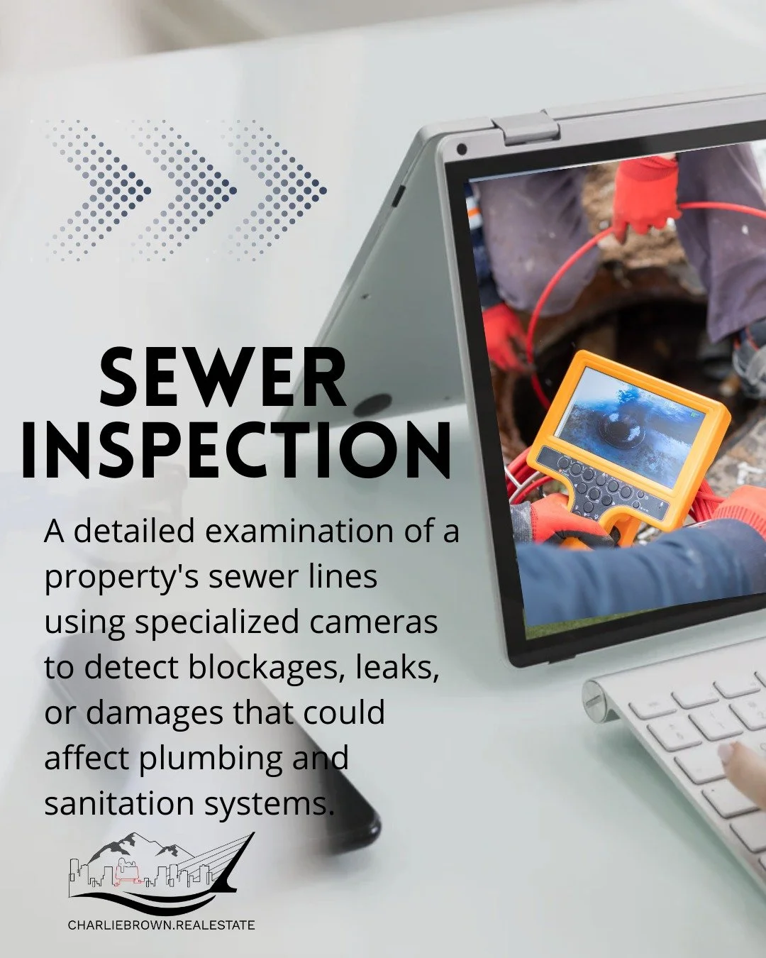 🔍 Friday Real Estate Vocab: Sewer Inspection
Understanding what&rsquo;s beneath the surface matters&mdash;literally. A sewer inspection uses specialized cameras to check for blockages, leaks, and damage that could impact a home&rsquo;s plumbing and 