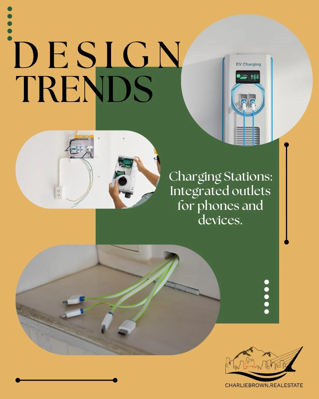 Design Trends to Watch ⚡🏡
Modern homes are getting smarter and more functional&mdash;and integrated charging stations are leading the way. Built-in outlets for phones, tablets, and devices help reduce clutter, add convenience, and boost a home&rsquo