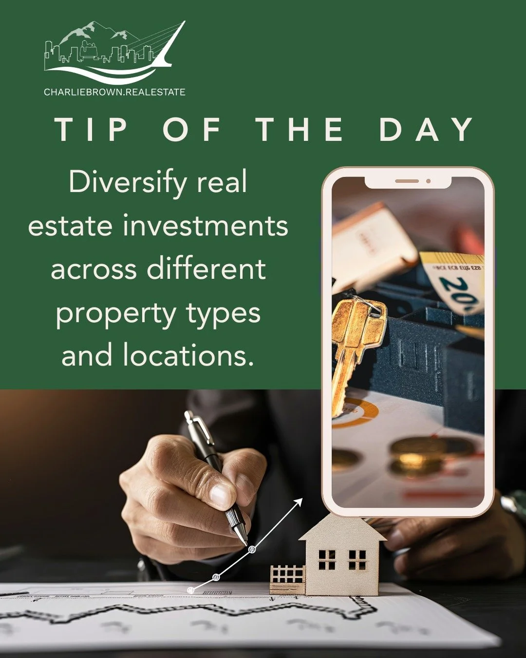 💡 Tip of the Day: Smart investors don&rsquo;t put all their eggs in one basket.
Diversifying your real estate investments across different property types and locations helps reduce risk and build long-term wealth.

Ready to make smarter property dec