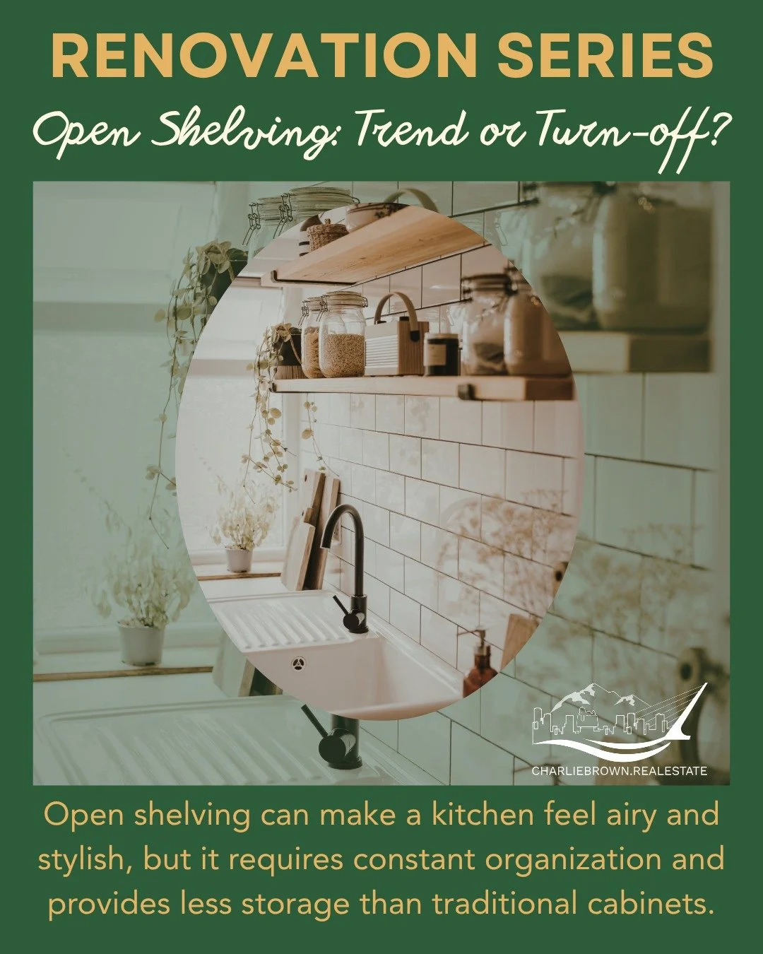 ✨ Renovation Series: Open Shelving &ndash; Trend or Turn-Off?

Open shelving is one of the hottest kitchen renovation trends right now&mdash;bringing a clean, airy feel that makes any space look bigger and more inviting. But is it right for your home
