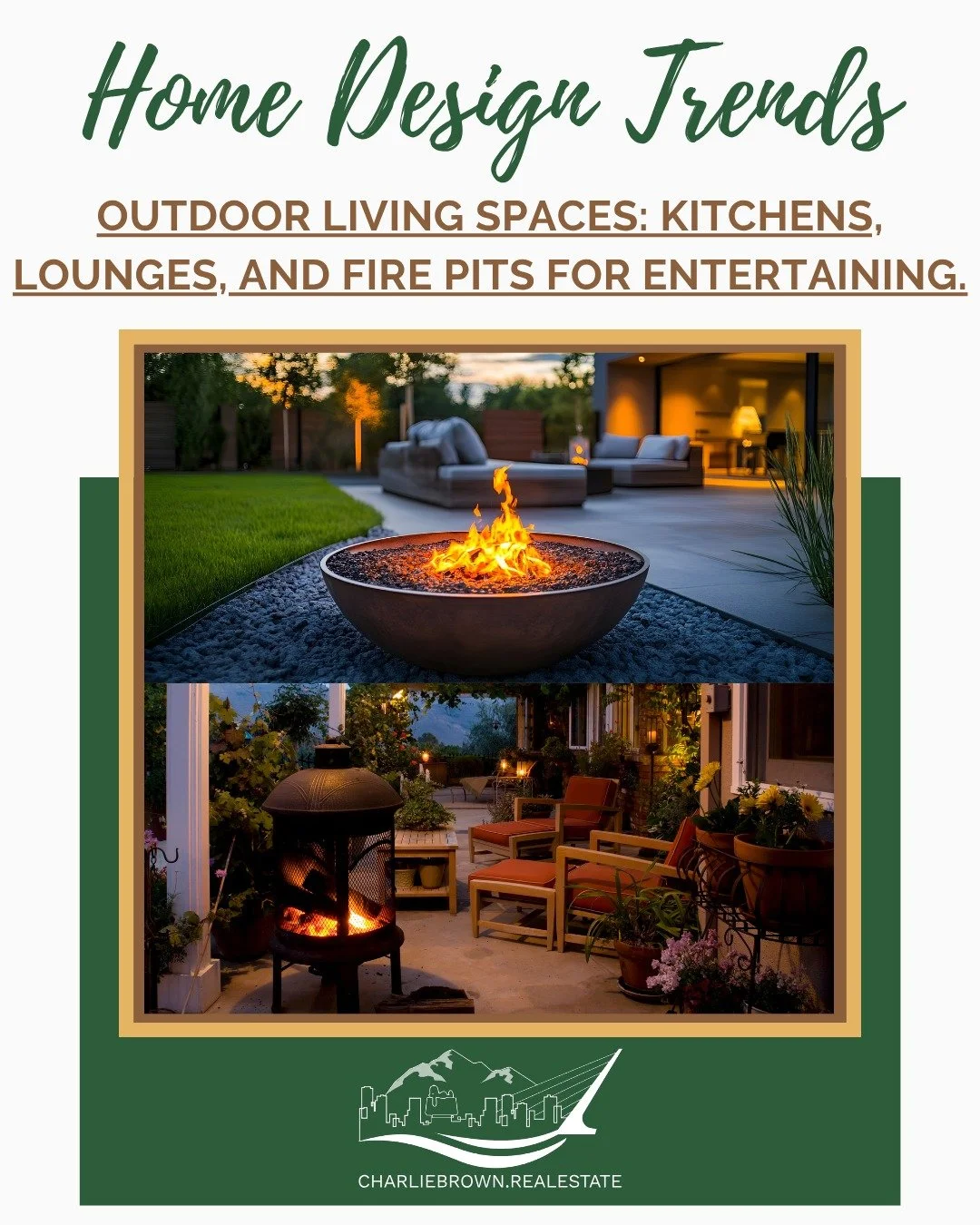 🏡✨ Home Design Trend Alert: Outdoor Living Spaces ✨🔥

Transform your backyard into the ultimate entertainment destination with stylish outdoor kitchens, cozy lounges, and stunning fire pits. Today's homeowners are extending their living spaces outd