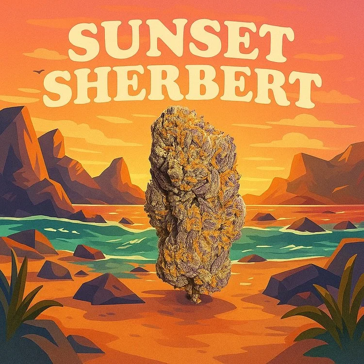 Reel in the best fishin&rsquo; partner for sunset 🎣

Sunset Sherbert 🌅🍧

Potent, purple and pungent, this Alberta grown favourite is sure to knock your socks off 🧦🚀

28G&rsquo;s of relaxation in every bag 🛍️

#aglc #alberta #albertagrown #canna